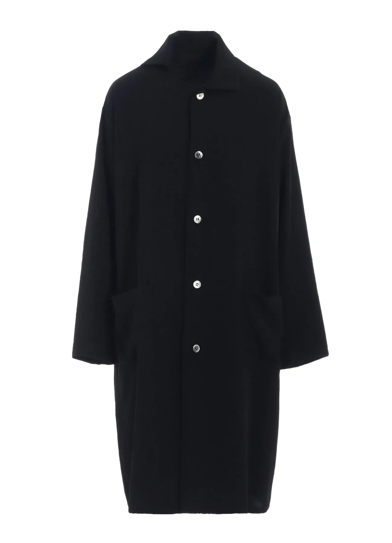 TRIAS DE CHINE ASYMMETRIC COLLAR LONG SHIRT sold by Yohji Yamamoto product image thumbnail 2