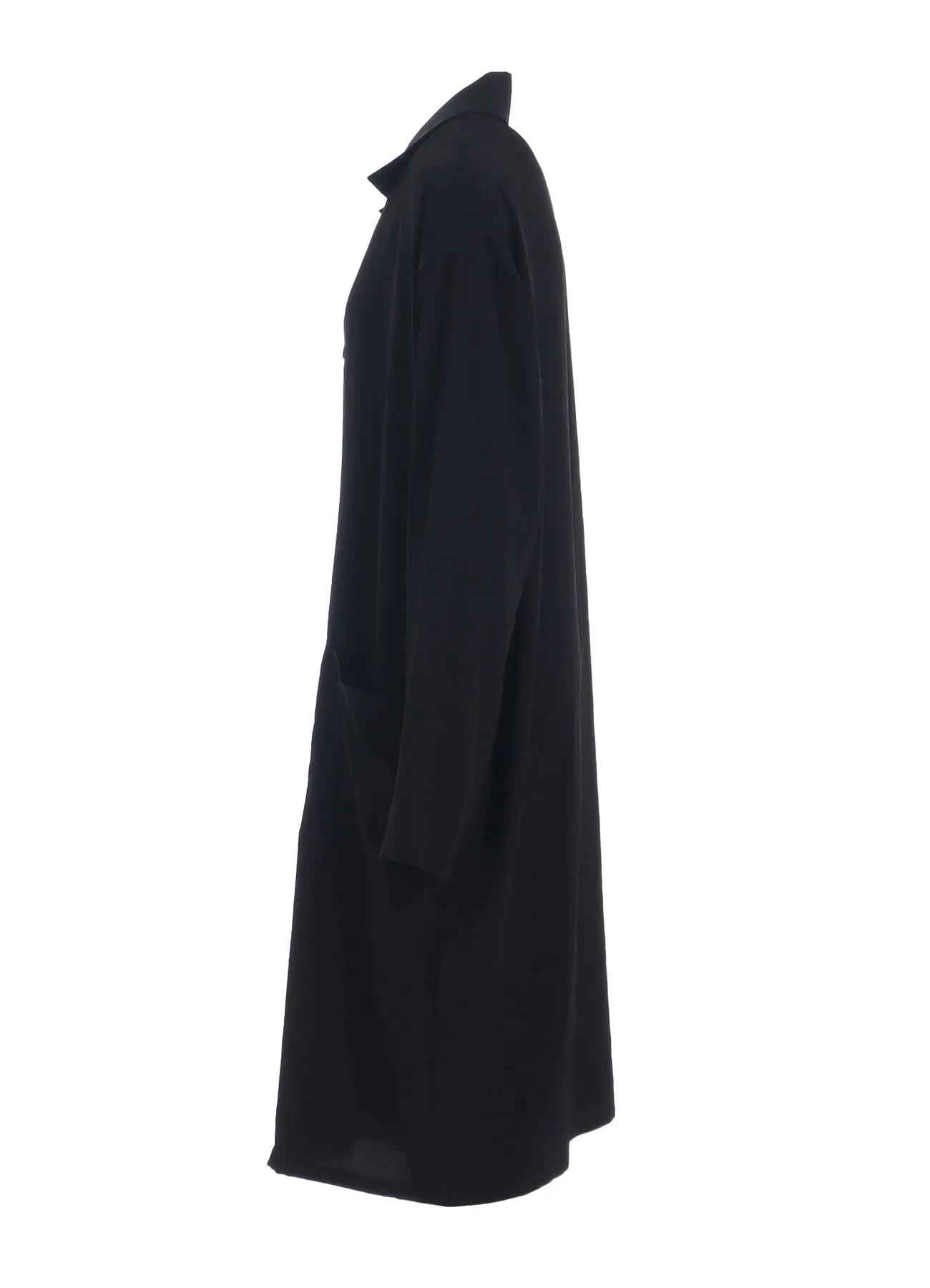 TRIAS DE CHINE ASYMMETRIC COLLAR LONG SHIRT sold by Yohji Yamamoto product image thumbnail 3