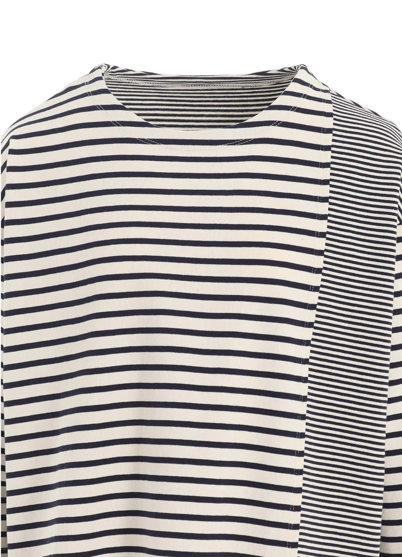 BORDER SWITCHING 3/4 SLEEVE SHIRT sold by Yohji Yamamoto product image thumbnail 5