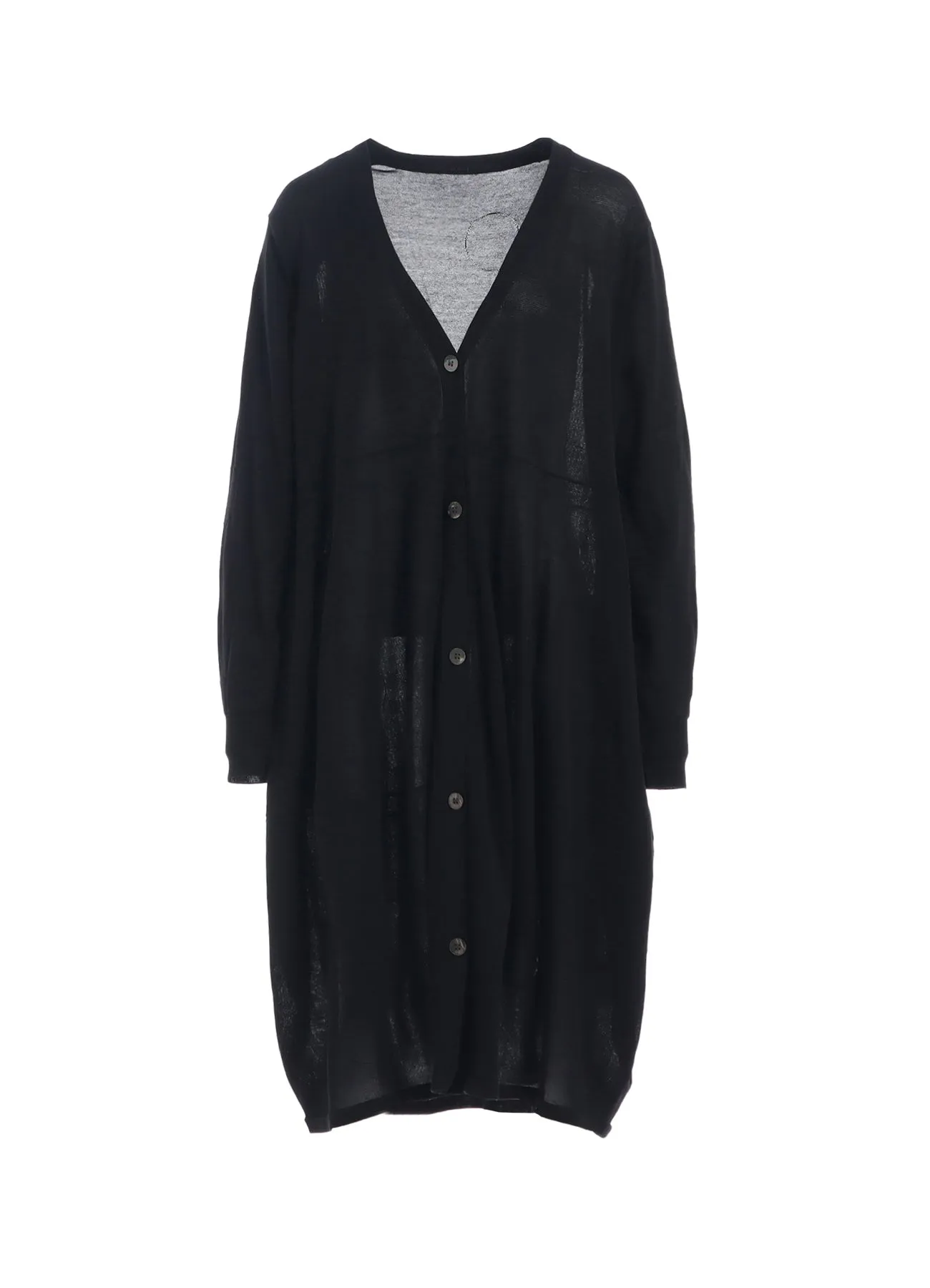 CAC KNIT DOT SWITCHING LONG CARDIGAN sold by Yohji Yamamoto