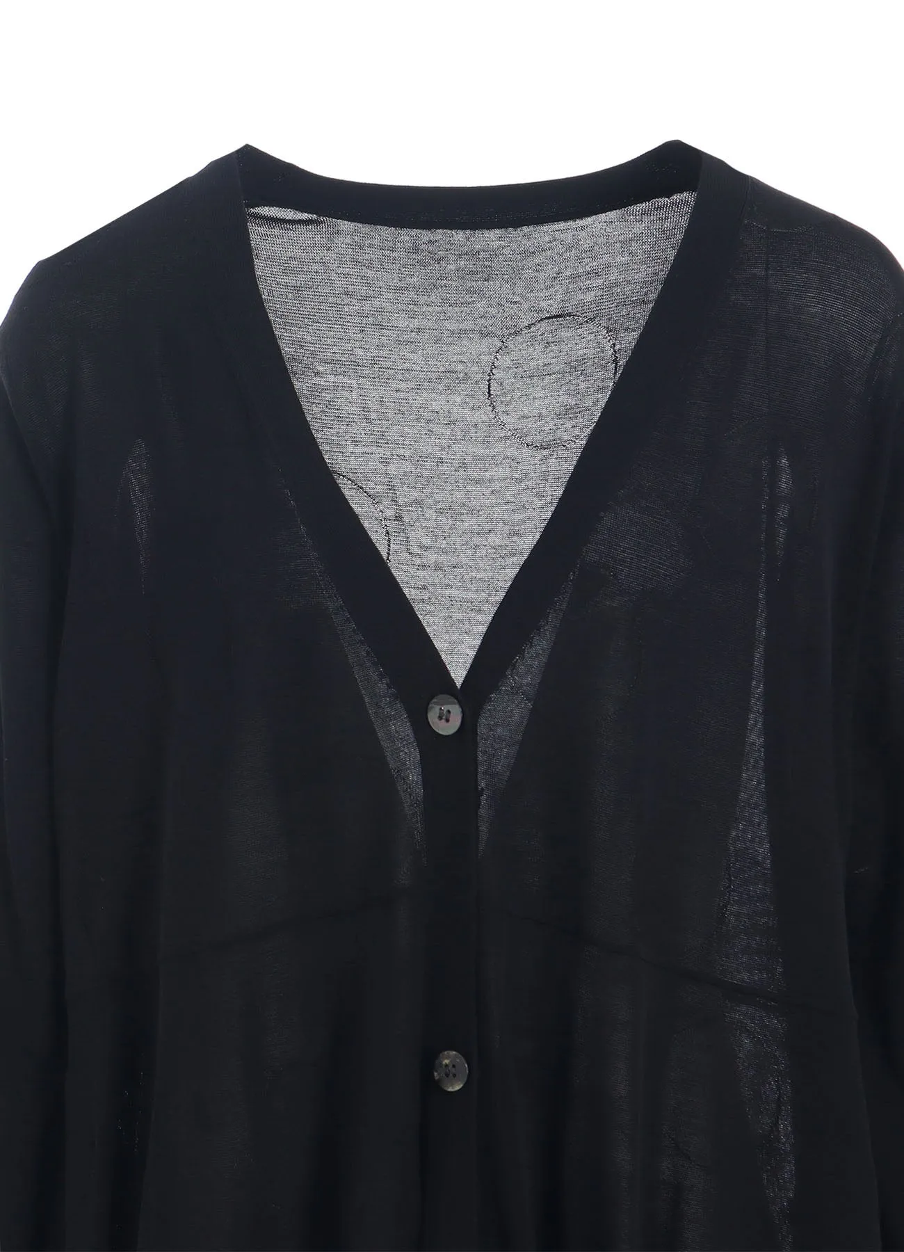 CAC KNIT DOT SWITCHING LONG CARDIGAN sold by Yohji Yamamoto product image thumbnail 5