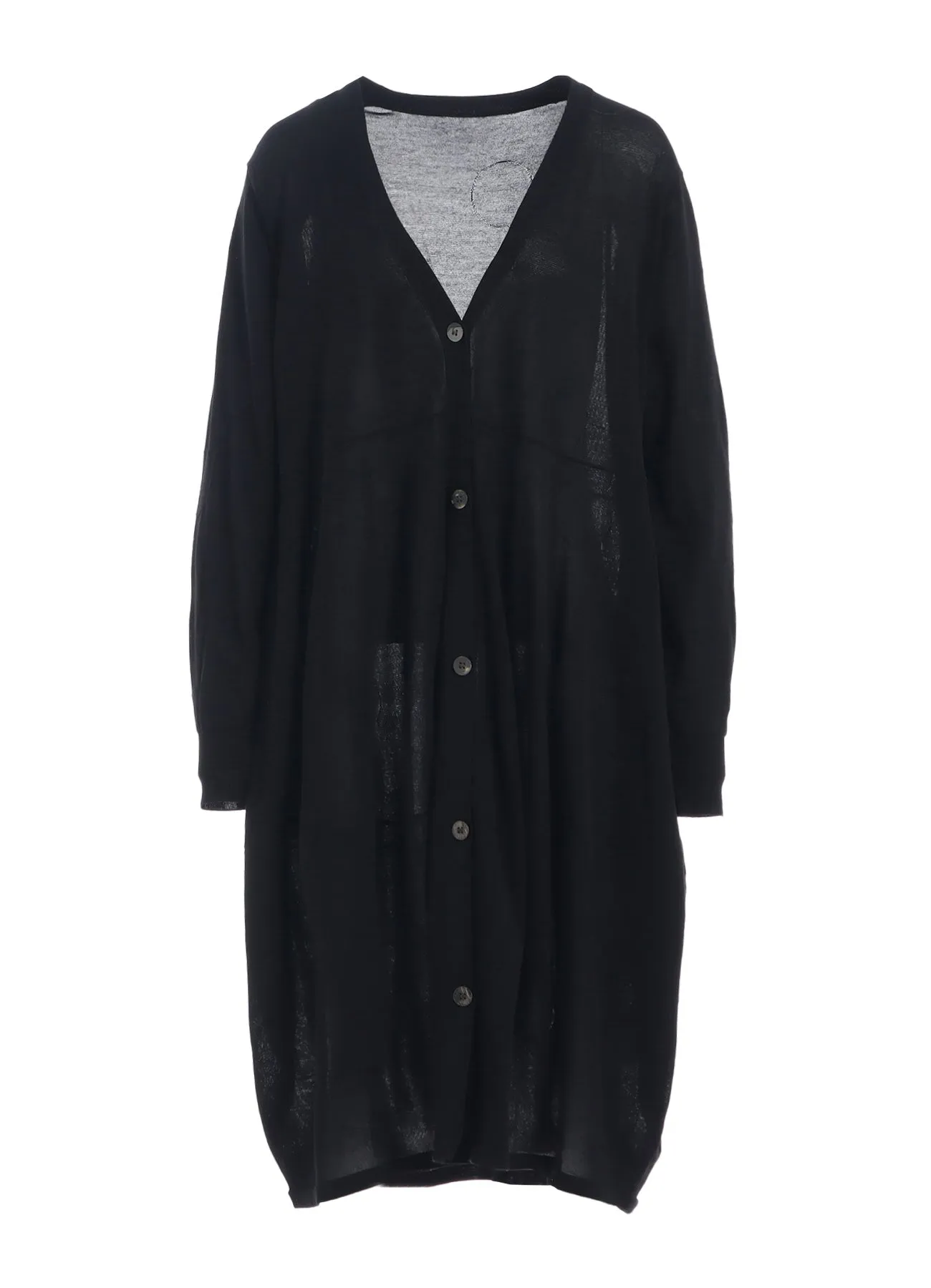 CAC KNIT DOT SWITCHING LONG CARDIGAN sold by Yohji Yamamoto product image thumbnail 2