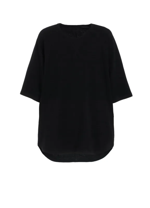 COTTON GAUZE BACK CENTER STITCH OVERSIZED RAGLAN SLEEVE T-SHIRT sold by Yohji Yamamoto