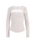 RIB STITCH SLIT CHEST LONG SLEEVE T-SHIRT sold by Yohji Yamamoto