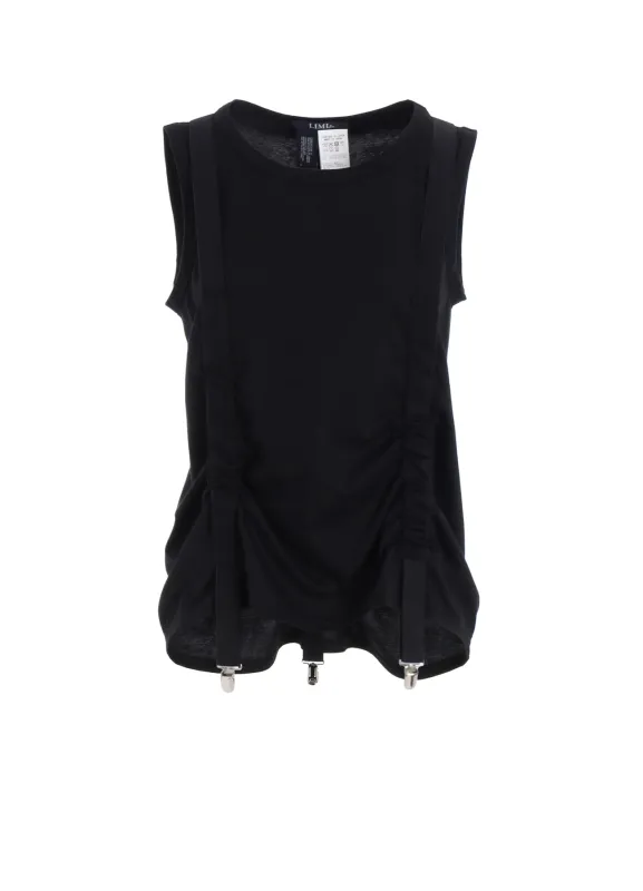 PLAIN STITCH SUSPENDER TANK TOP sold by Yohji Yamamoto