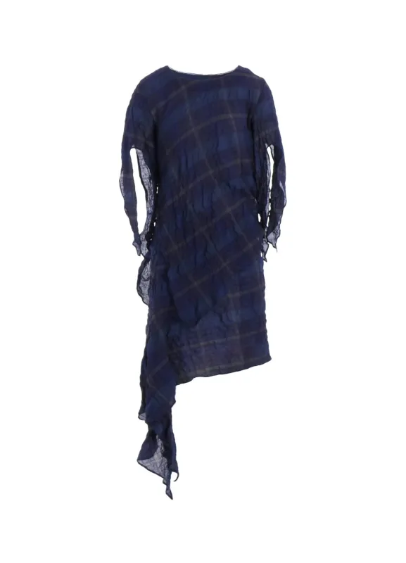 PLAID RIBBON DRESS sold by Yohji Yamamoto