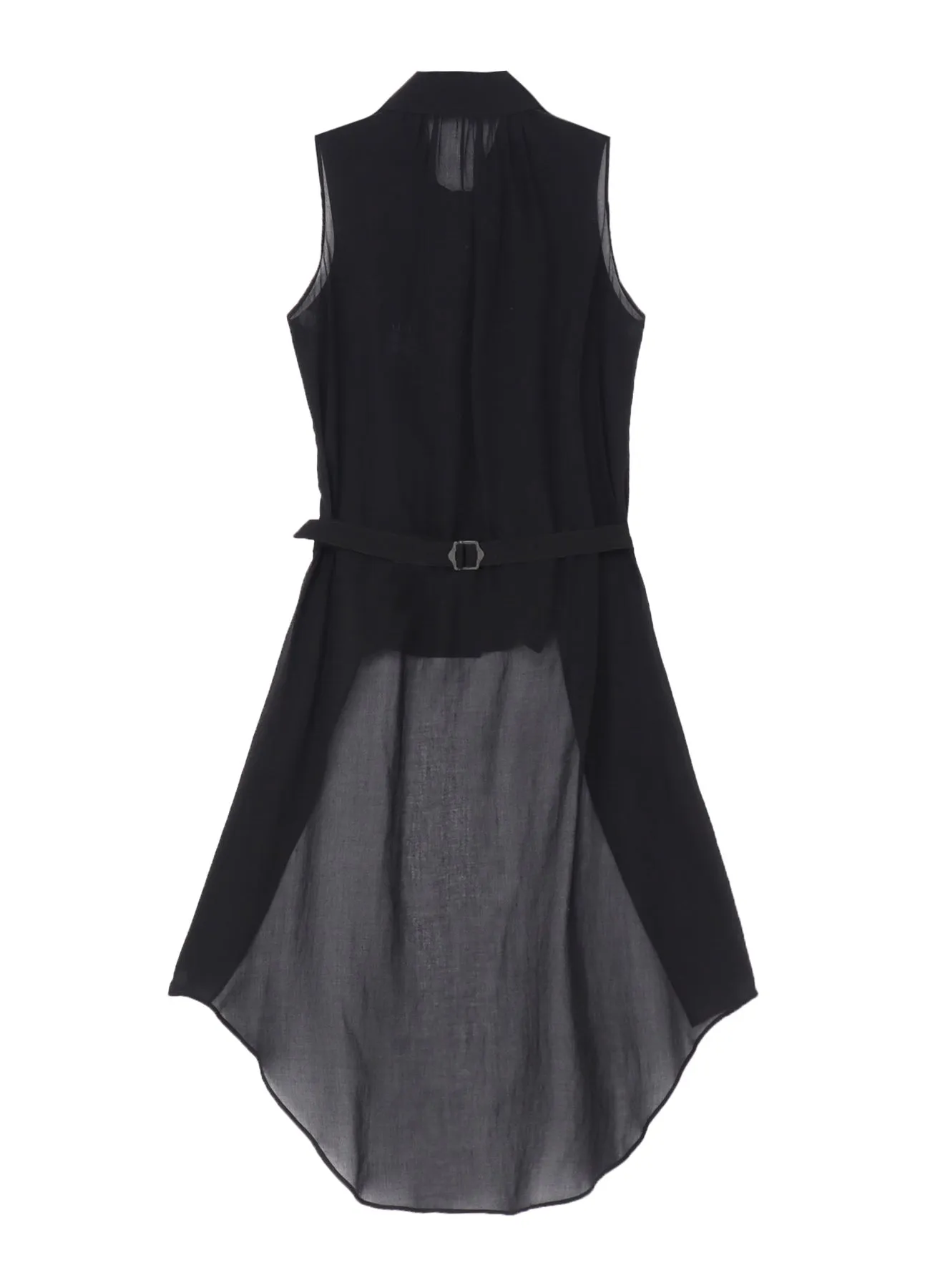 LAWN COLLAR LONG VEST sold by Yohji Yamamoto product image thumbnail 3