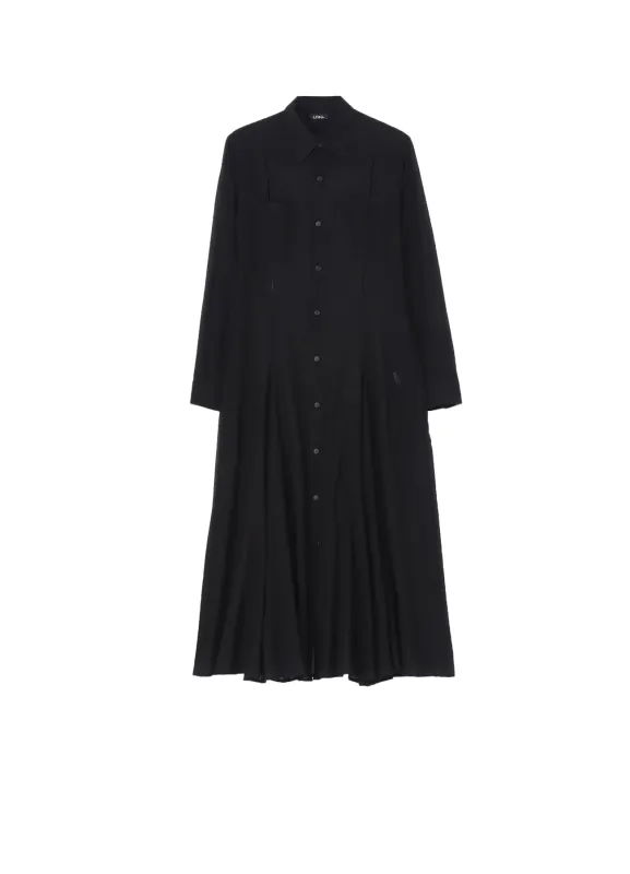CHIFFON FLARED SLIT DRESS sold by Yohji Yamamoto