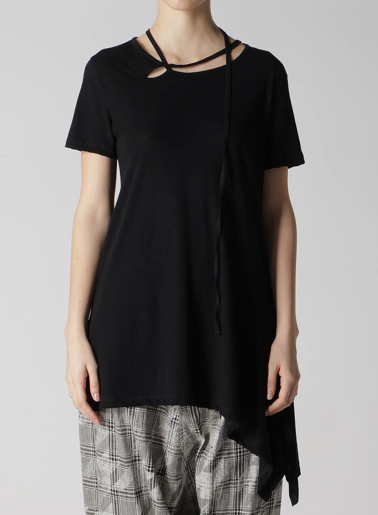 COTTON JERSEY STRING T sold by Yohji Yamamoto product image thumbnail 4
