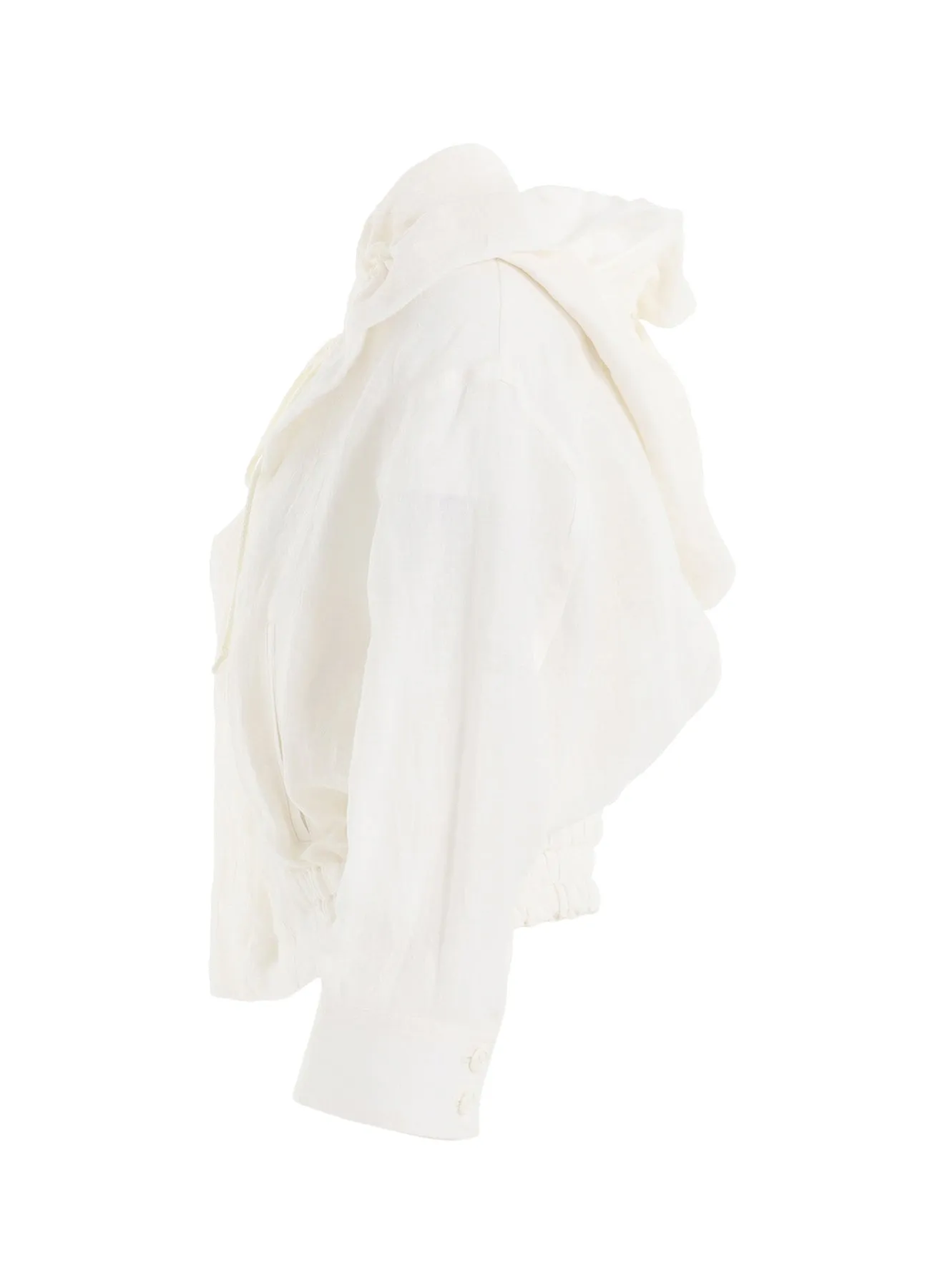 LINEN UNTWISTED LAWN GATHERED BLOUSON sold by Yohji Yamamoto product image thumbnail 3