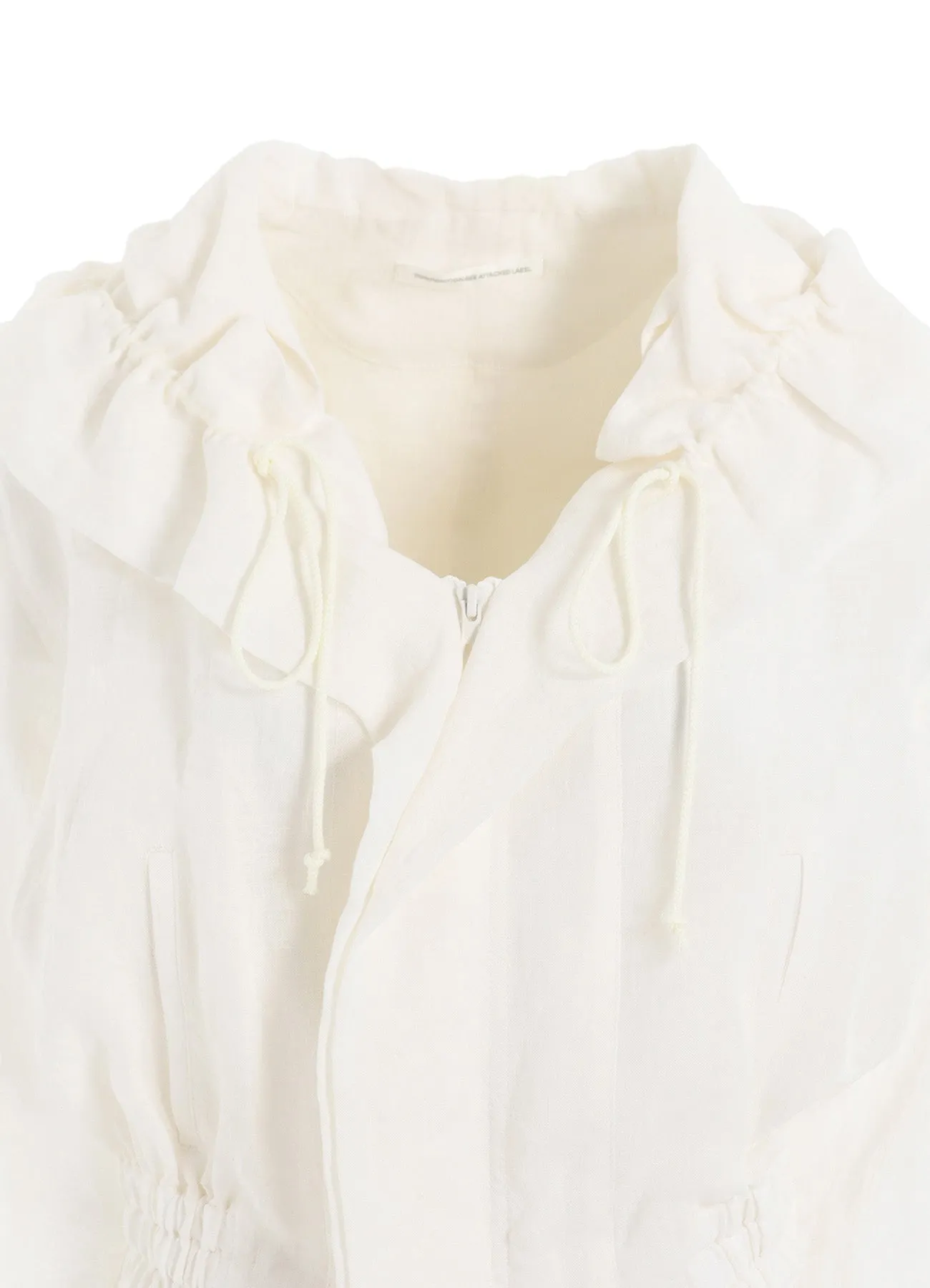 LINEN UNTWISTED LAWN GATHERED BLOUSON sold by Yohji Yamamoto product image thumbnail 5