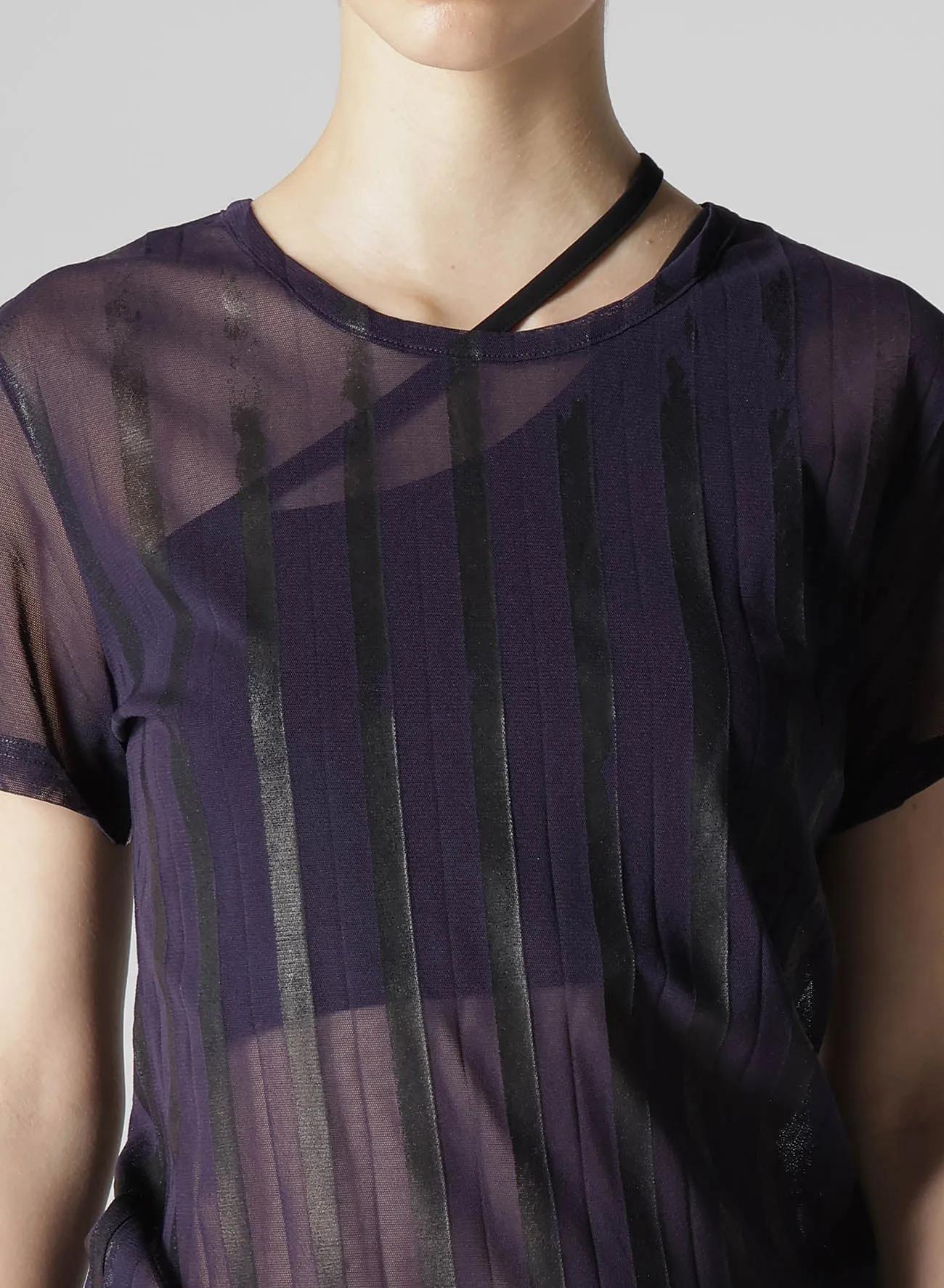 TULLE PLEATS CLASSIC SHORT SLEEVE T sold by Yohji Yamamoto product image thumbnail 5