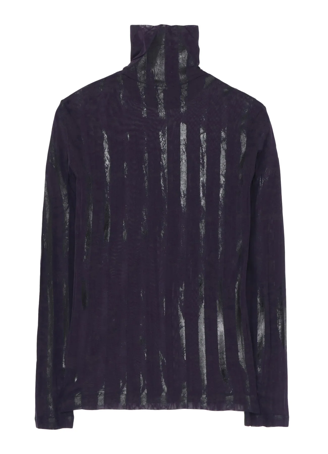 TULLE PLEATS LONG SLEEVE HIGH NECK T sold by Yohji Yamamoto product image thumbnail 3