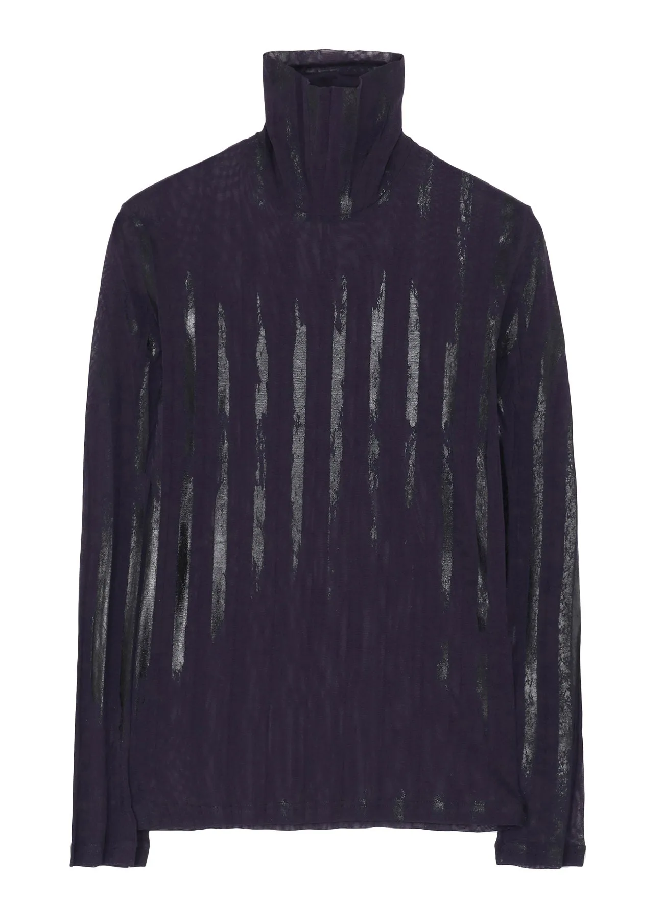 TULLE PLEATS LONG SLEEVE HIGH NECK T sold by Yohji Yamamoto product image thumbnail 2
