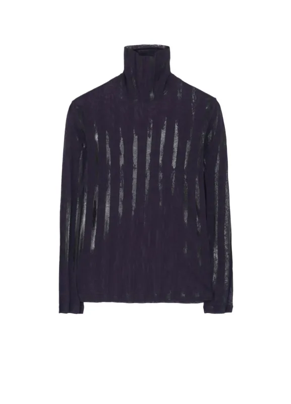 TULLE PLEATS LONG SLEEVE HIGH NECK T sold by Yohji Yamamoto