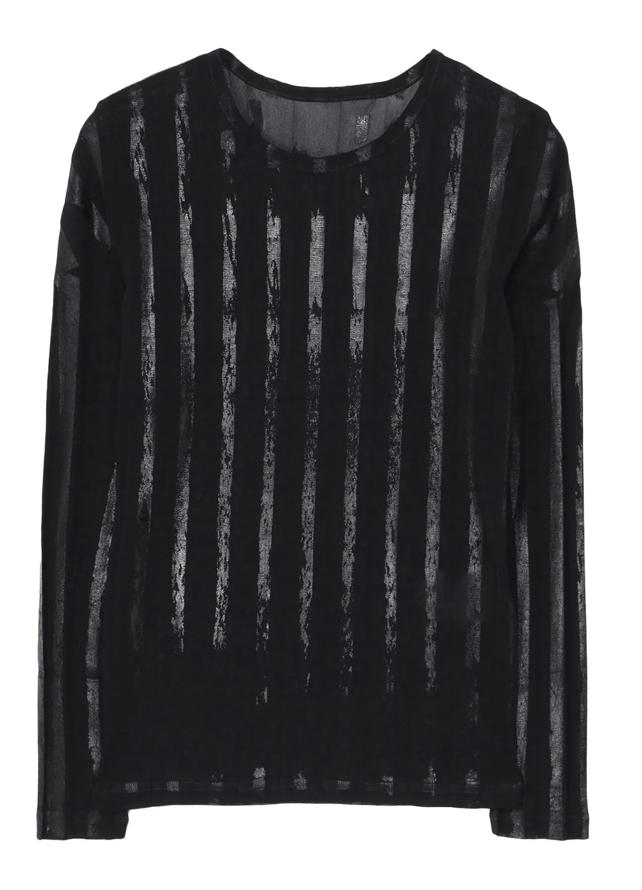 TULLE PLEATS LONG SLEEVE ROUND NECK T sold by Yohji Yamamoto product image thumbnail 2