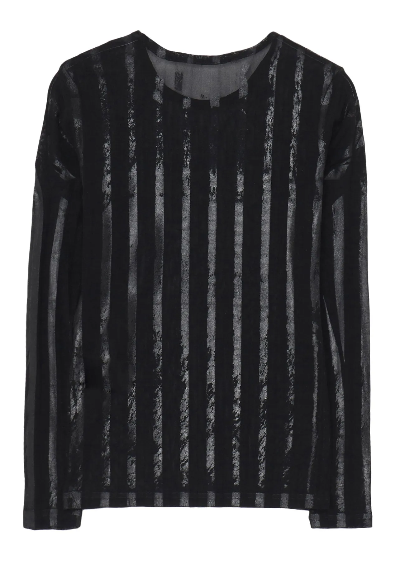 TULLE PLEATS LONG SLEEVE ROUND NECK T sold by Yohji Yamamoto product image thumbnail 3