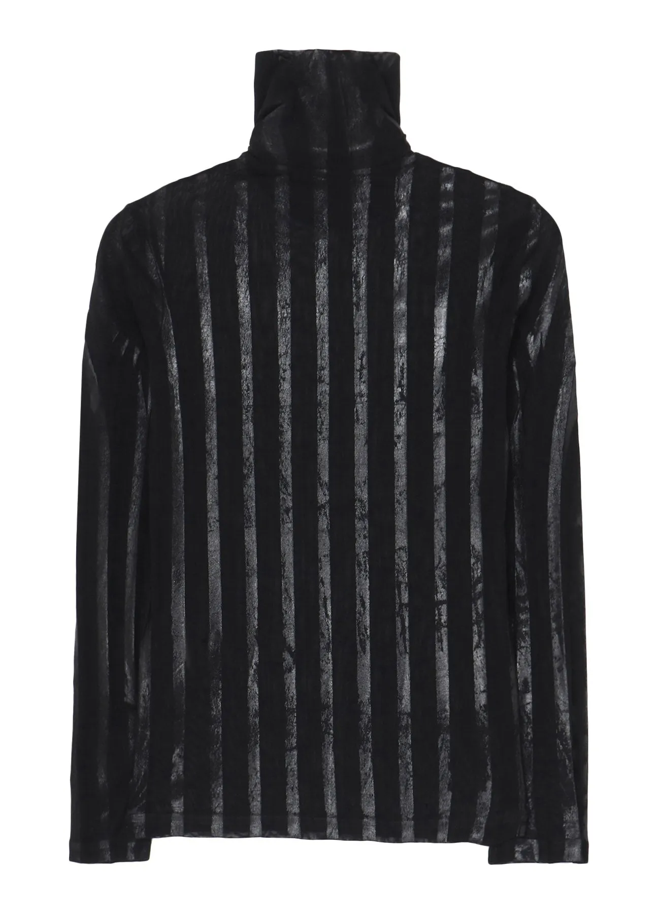 TULLE PLEATS LONG SLEEVE HIGH NECK T sold by Yohji Yamamoto product image thumbnail 3