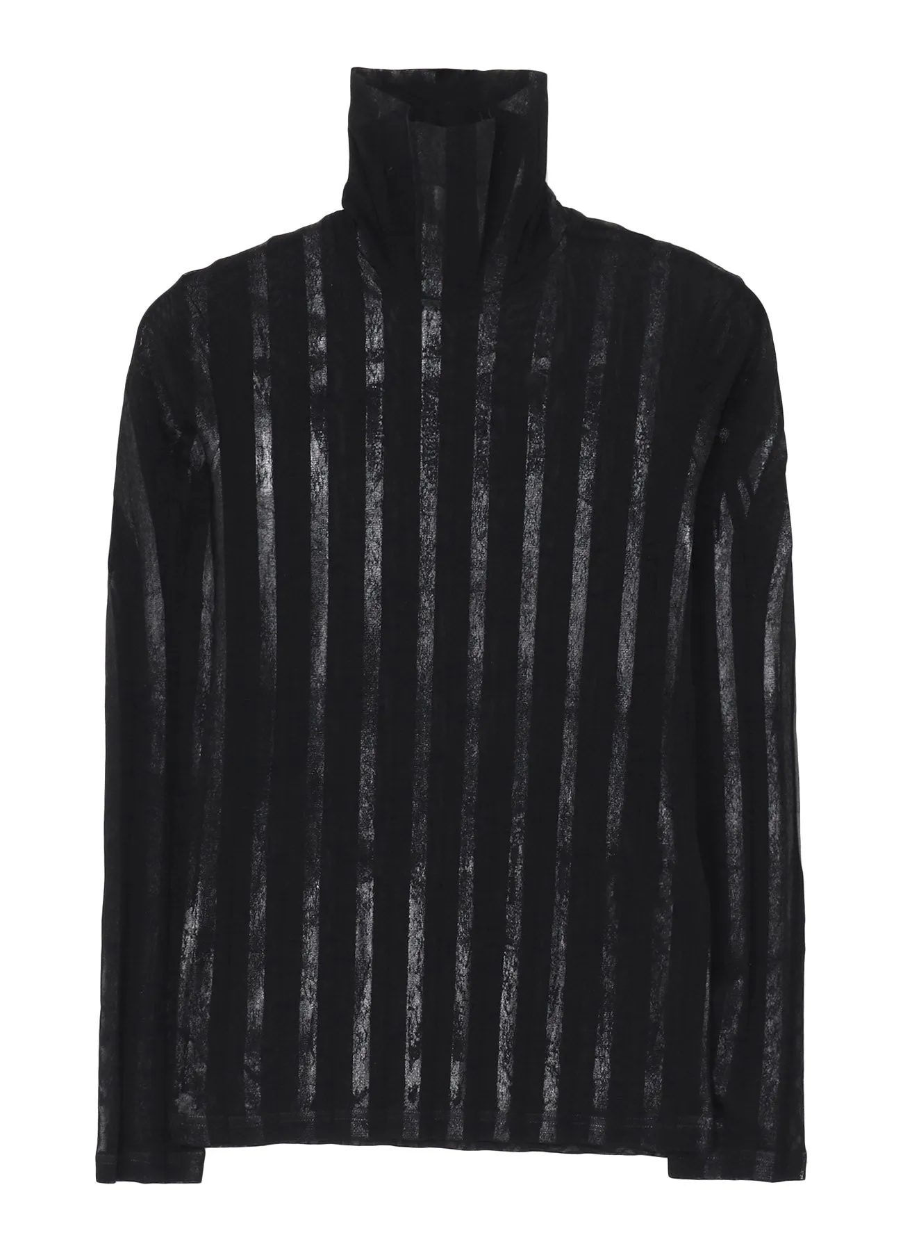 TULLE PLEATS LONG SLEEVE HIGH NECK T sold by Yohji Yamamoto product image thumbnail 2