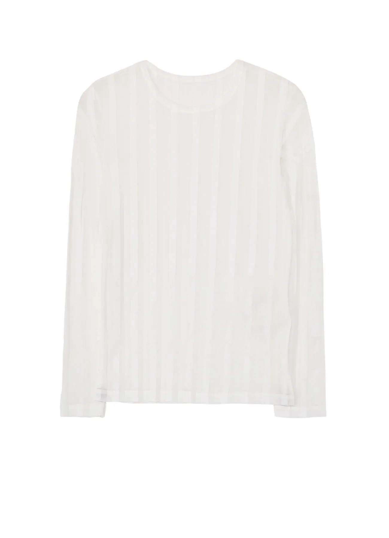 TULLE PLEATS LONG SLEEVE ROUND NECK T sold by Yohji Yamamoto