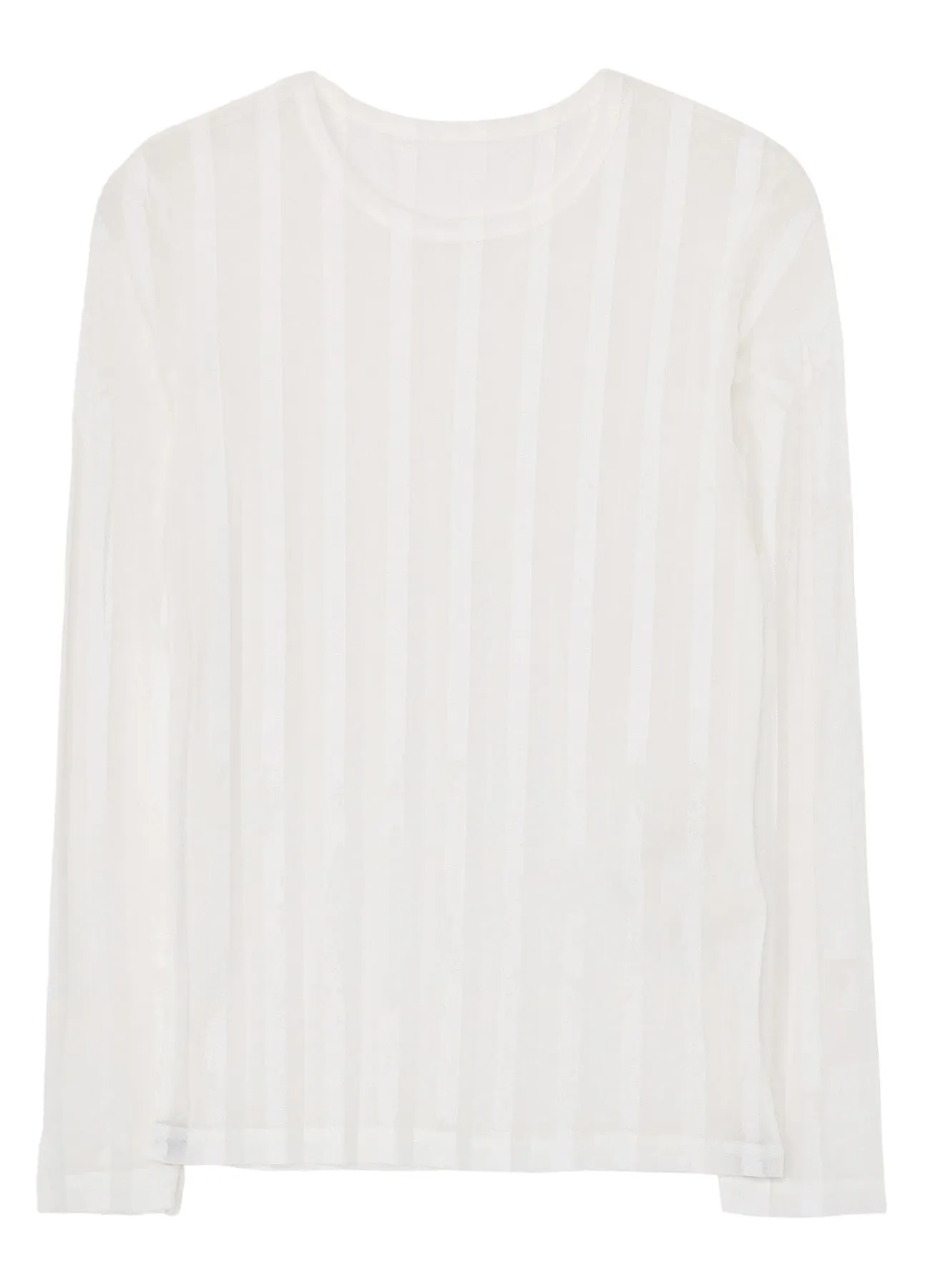 TULLE PLEATS LONG SLEEVE ROUND NECK T sold by Yohji Yamamoto product image thumbnail 2