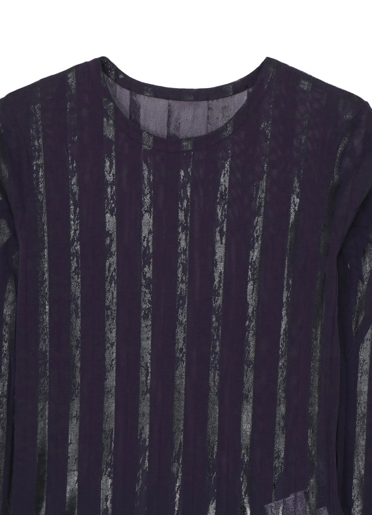 TULLE PLEATS LONG SLEEVE ROUND NECK T sold by Yohji Yamamoto product image thumbnail 4
