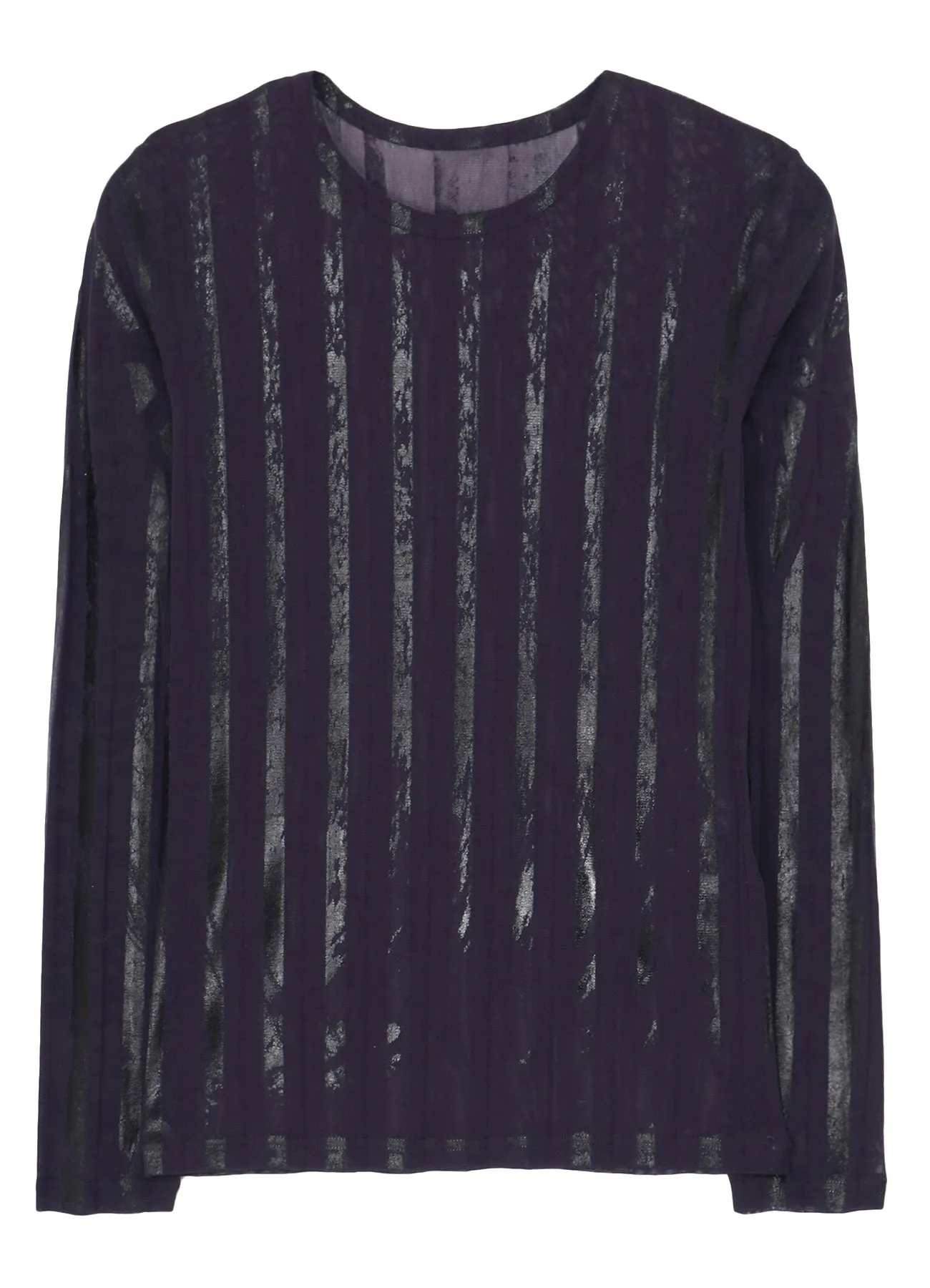 TULLE PLEATS LONG SLEEVE ROUND NECK T sold by Yohji Yamamoto product image thumbnail 2