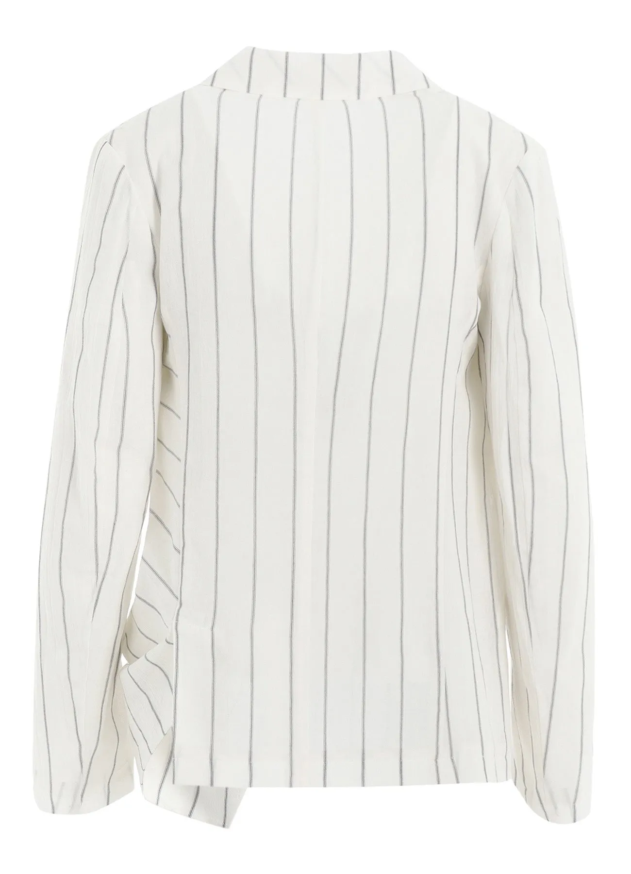WASHER STRIPE LEFT SIDE DROPPED JACKET sold by Yohji Yamamoto product image thumbnail 3