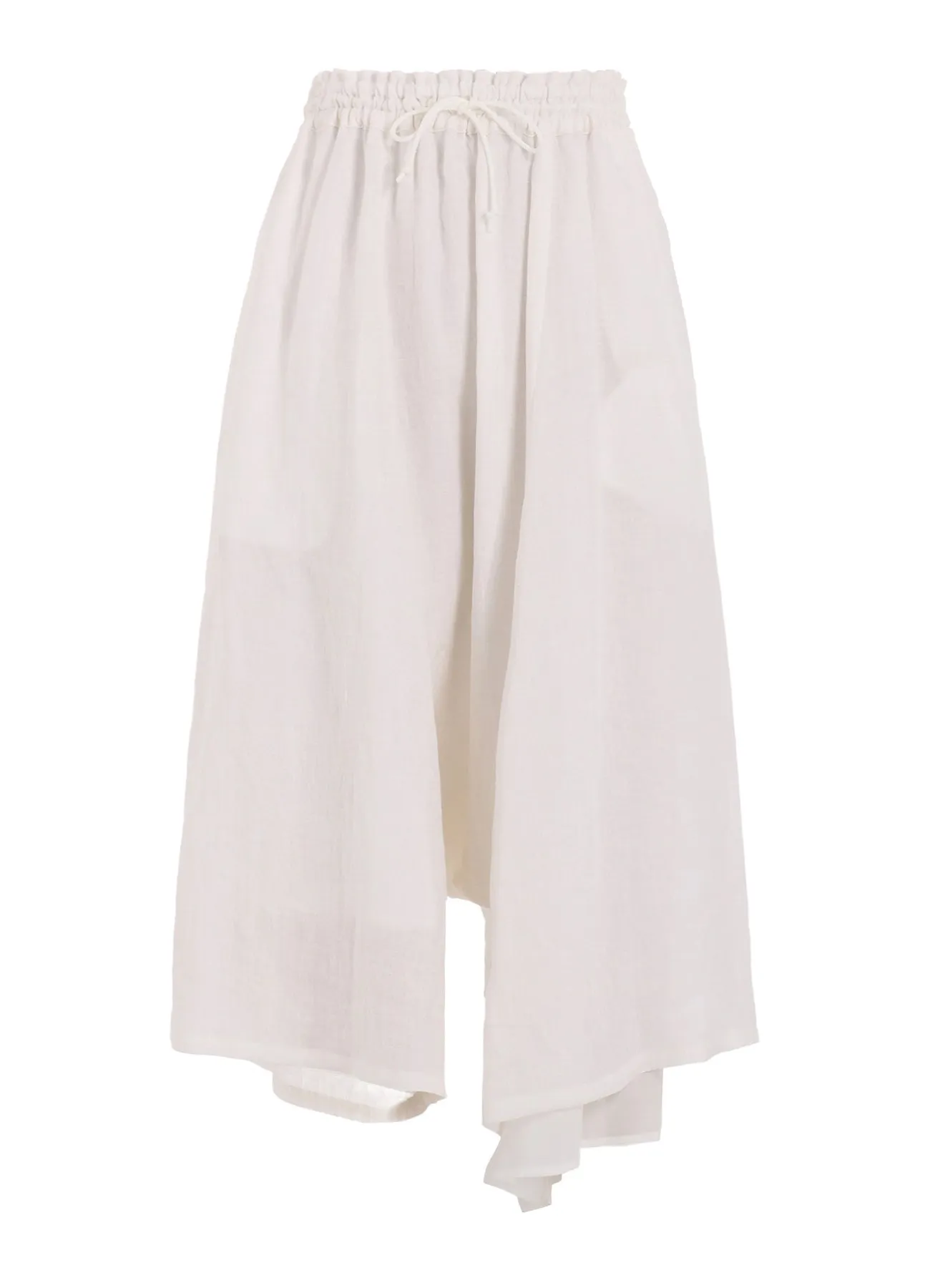 LINEN UNTWISTED LAWN LEFT W GATHERED PANTS sold by Yohji Yamamoto product image thumbnail 2