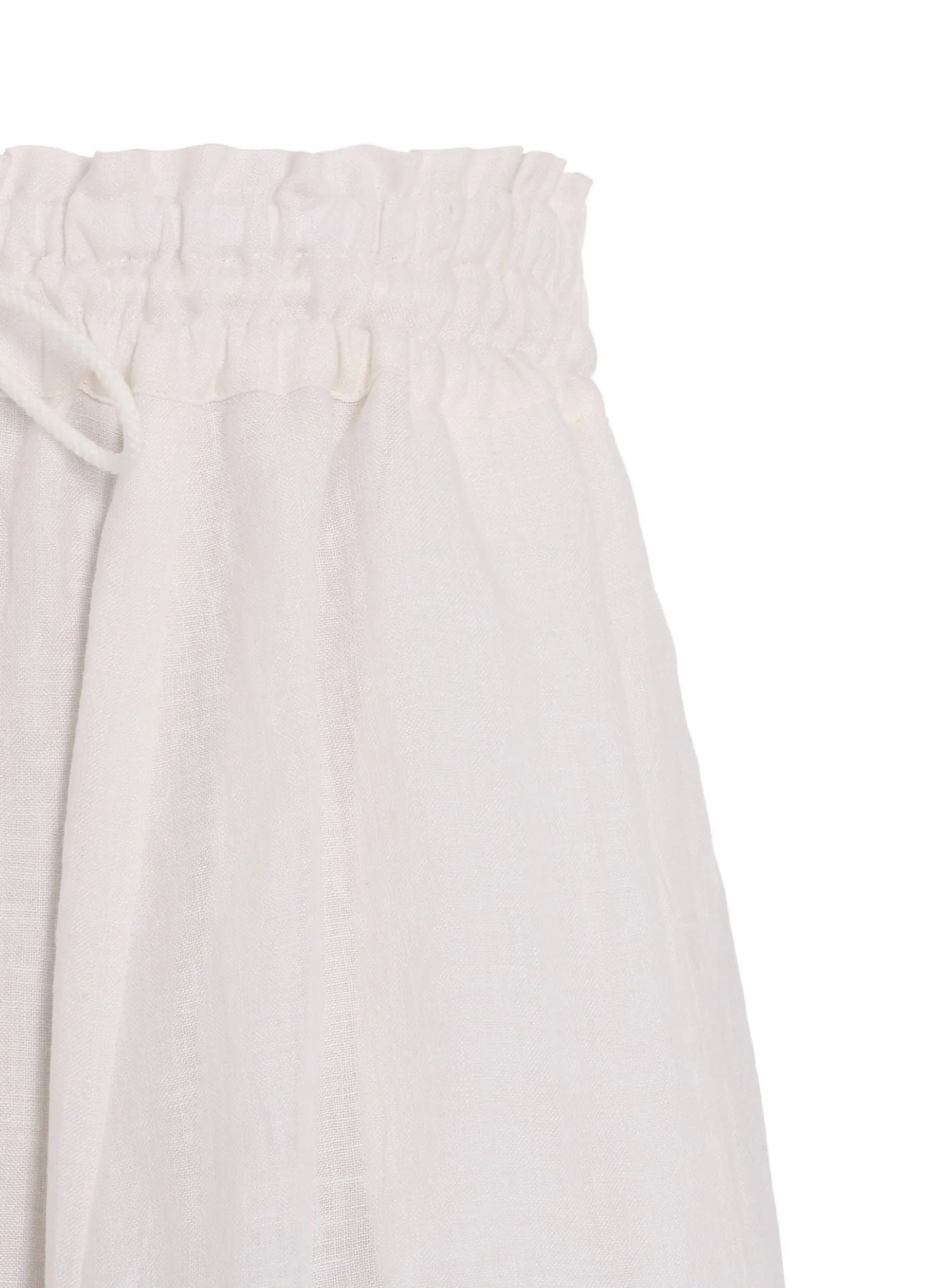 LINEN UNTWISTED LAWN LEFT W GATHERED PANTS sold by Yohji Yamamoto product image thumbnail 5