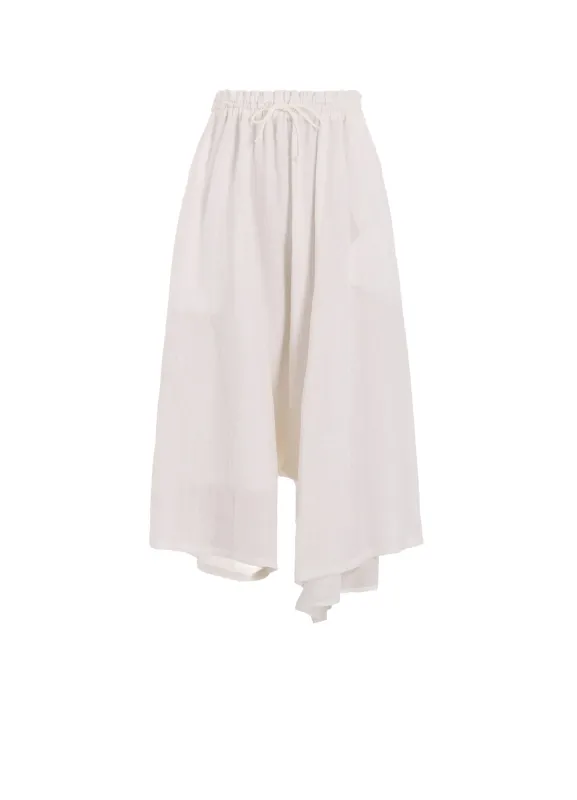 LINEN UNTWISTED LAWN LEFT W GATHERED PANTS made by Yohji Yamamoto