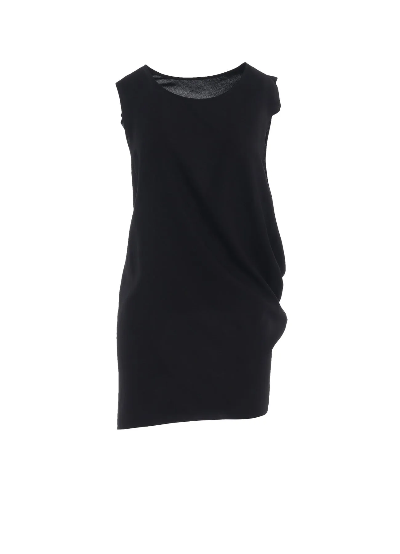 RAYON CAMBRIC SLEEVELESS DRAPE BLOUSE sold by Yohji Yamamoto