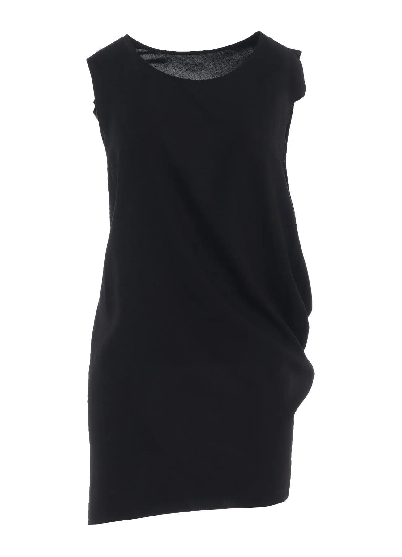 RAYON CAMBRIC SLEEVELESS DRAPE BLOUSE sold by Yohji Yamamoto product image thumbnail 2