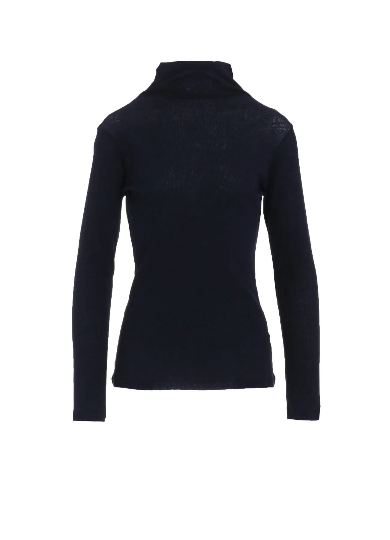 HIGH TWISTED RIB HIGH NECK LONG SLV T sold by Yohji Yamamoto