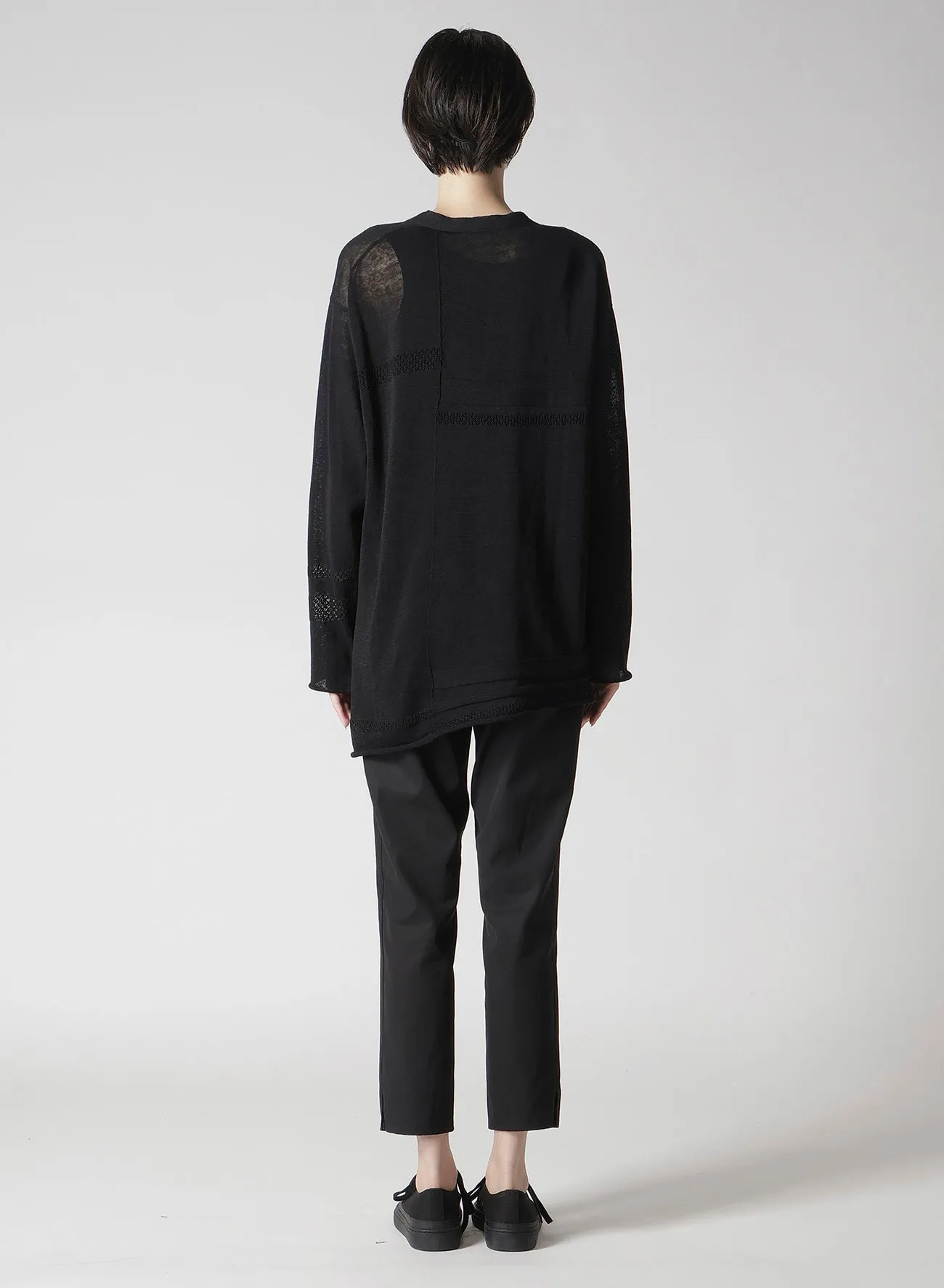 12G 2P STRIPE PANELED CARDIGAN sold by Yohji Yamamoto product image thumbnail 5