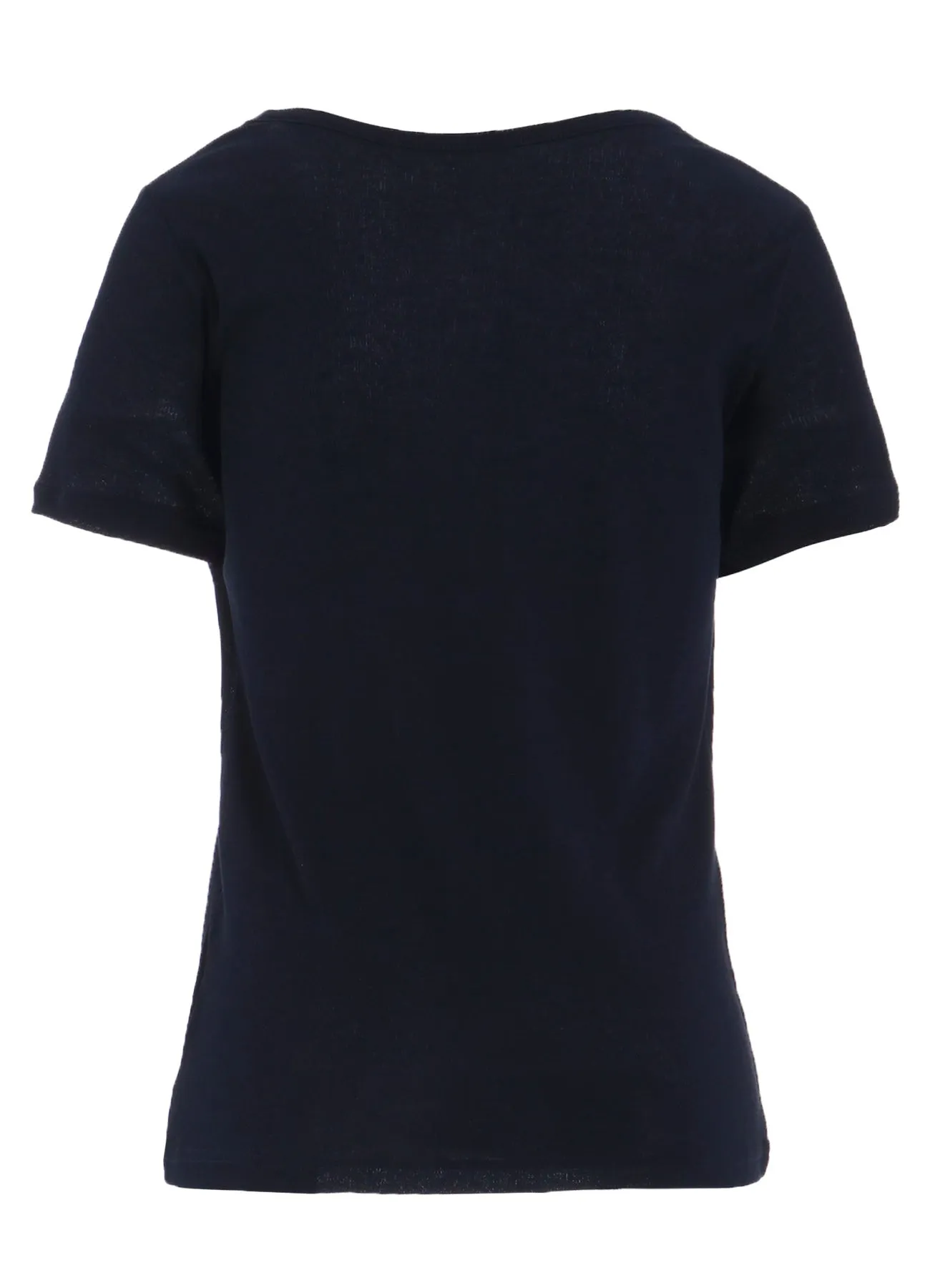 HIGH TWISTED RIB ROUND NECK SHORT SLV T sold by Yohji Yamamoto product image thumbnail 4