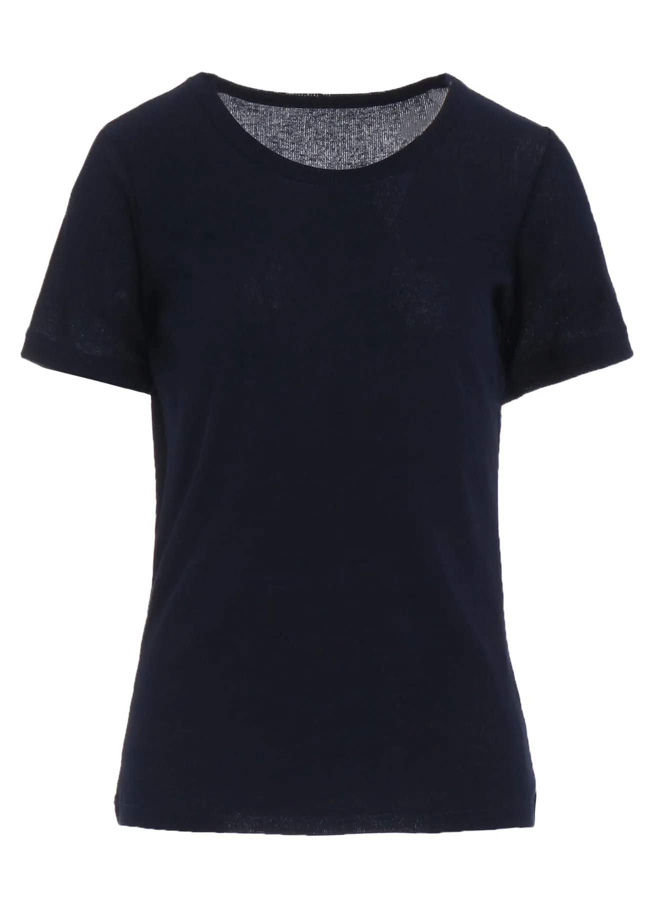 HIGH TWISTED RIB ROUND NECK SHORT SLV T sold by Yohji Yamamoto product image thumbnail 2