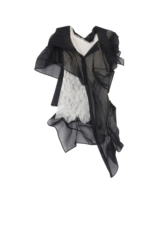 LACE 3D BLOUSE sold by Yohji Yamamoto
