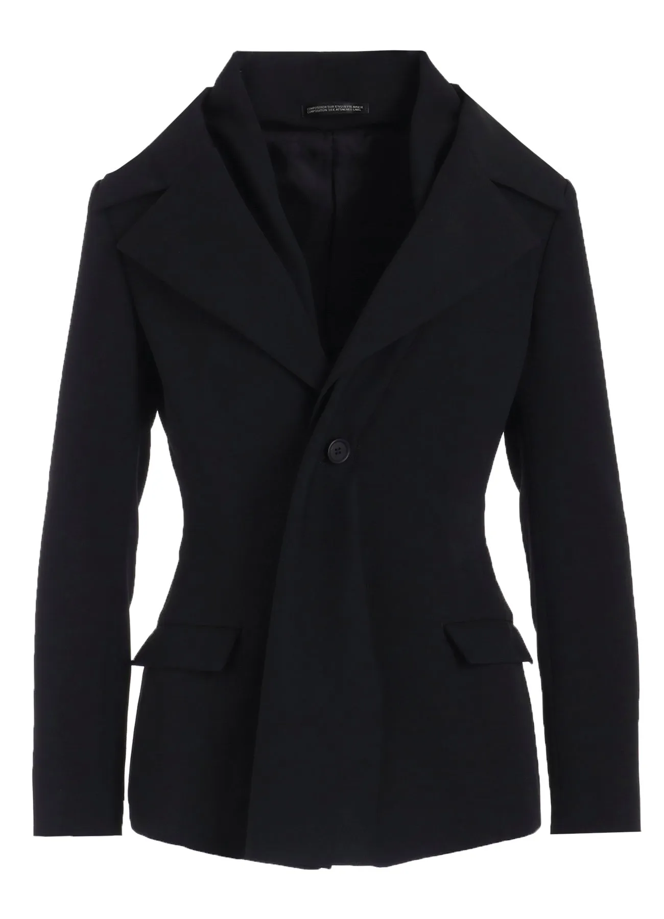 WOOL STOLE JACKET sold by Yohji Yamamoto product image thumbnail 2