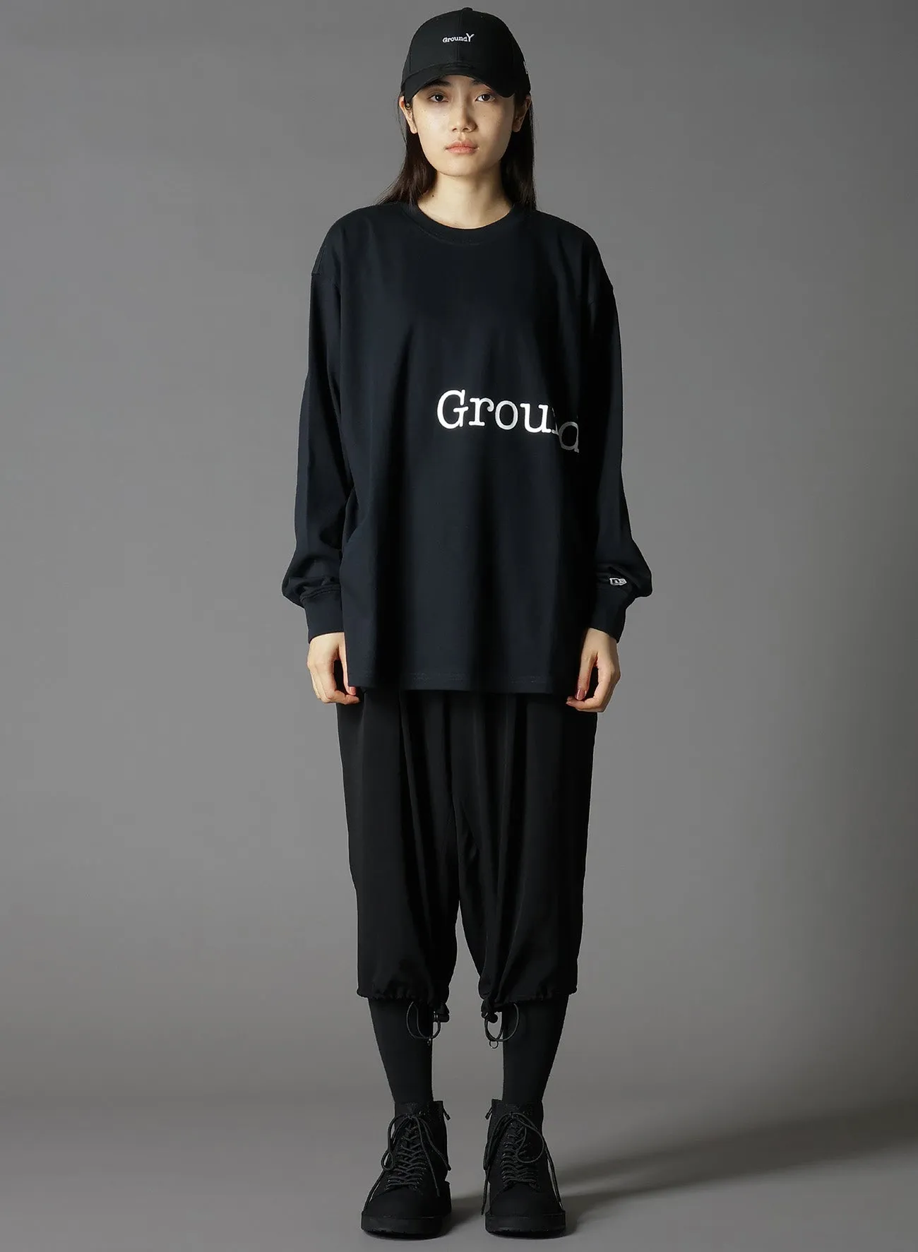 Ground Y×NEWERA® L/S OVERSIZED PERFORMANCE TEE sold by Yohji Yamamoto product image thumbnail 3