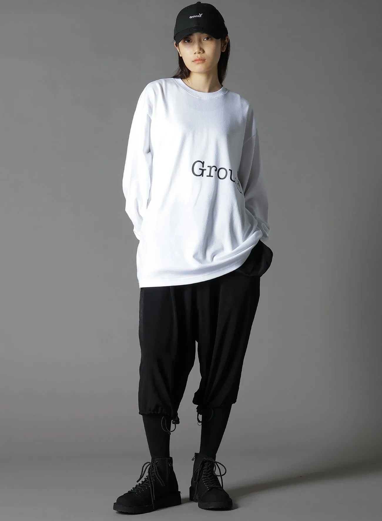 Ground Y×NEWERA® L/S OVERSIZED PERFORMANCE TEE sold by Yohji Yamamoto product image thumbnail 2