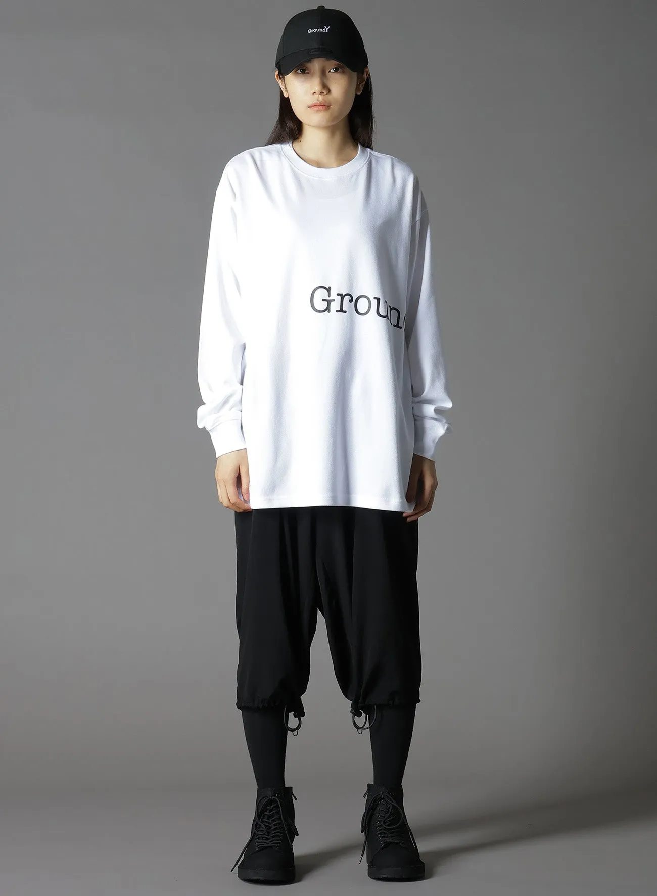 Ground Y×NEWERA® L/S OVERSIZED PERFORMANCE TEE sold by Yohji Yamamoto product image thumbnail 3