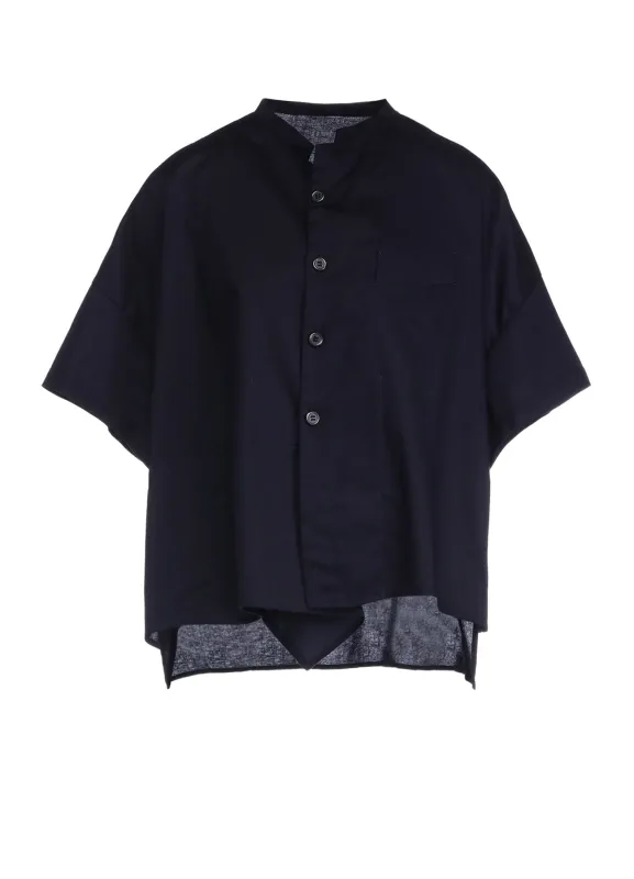 [Y's BORN PRODUCT] THIN COTTON TWILL HALF SLEEVE BOX SHIRT sold by Yohji Yamamoto