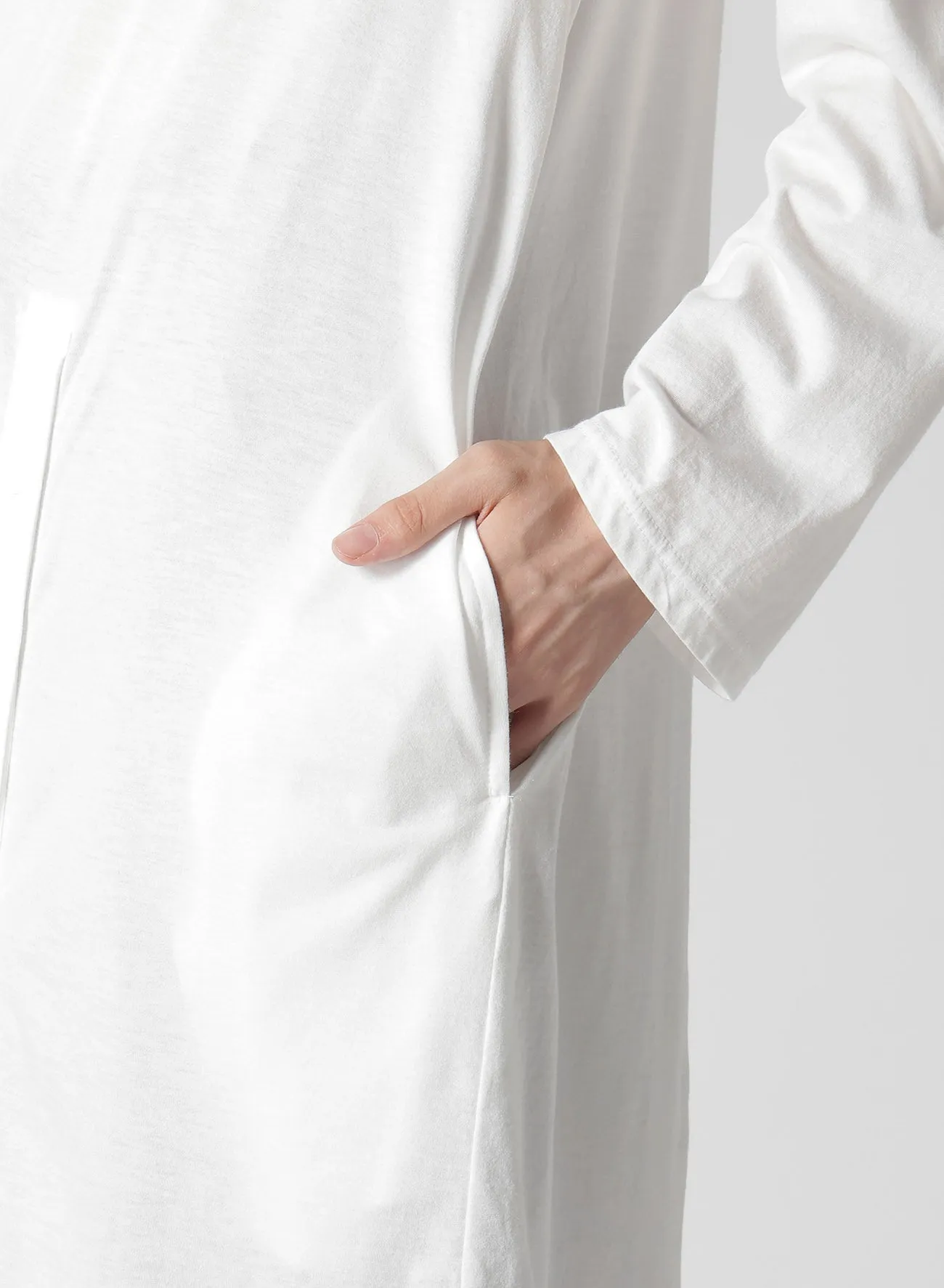 COTTON MODAL JERSEY HENRY NECK LS T sold by Yohji Yamamoto product image thumbnail 5