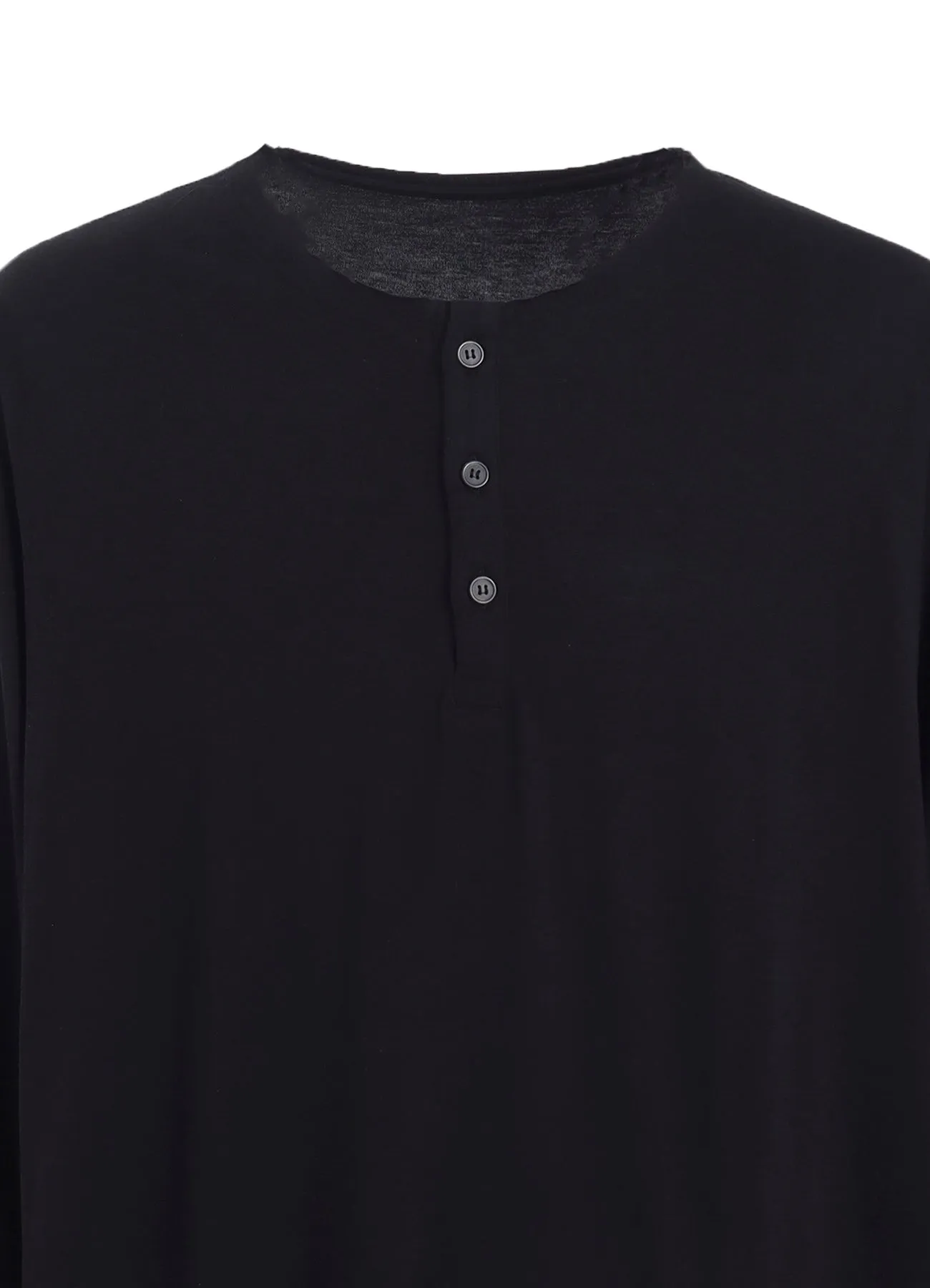 COTTON MODAL JERSEY HENRY NECK LS T sold by Yohji Yamamoto product image thumbnail 5