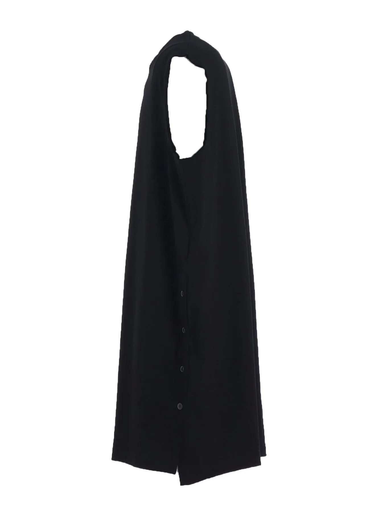 COMBED SINGLE JERSEY SINGLE BUTTON TANK TOP sold by Yohji Yamamoto product image thumbnail 3