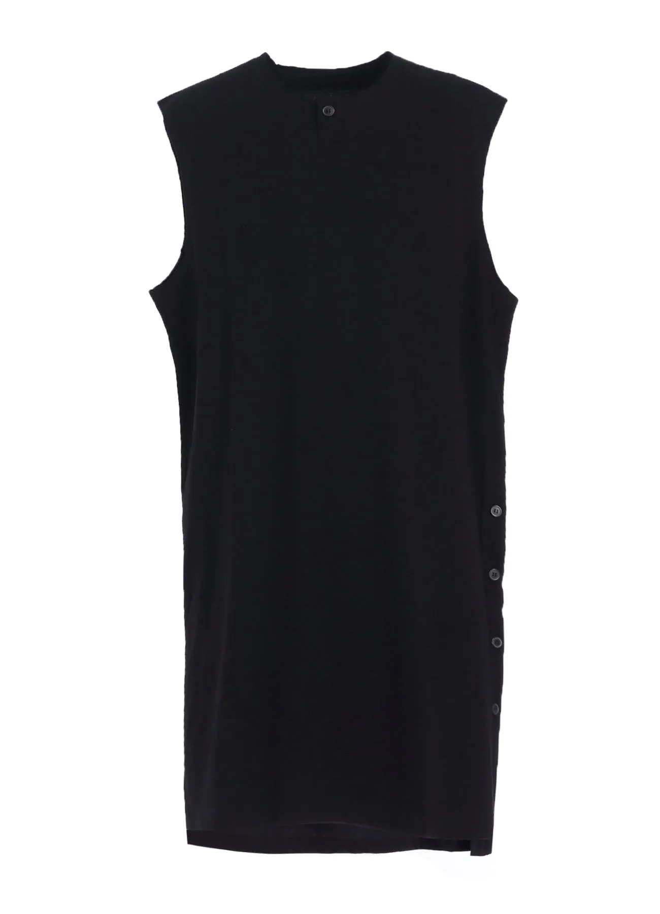 COMBED SINGLE JERSEY SINGLE BUTTON TANK TOP sold by Yohji Yamamoto product image thumbnail 2