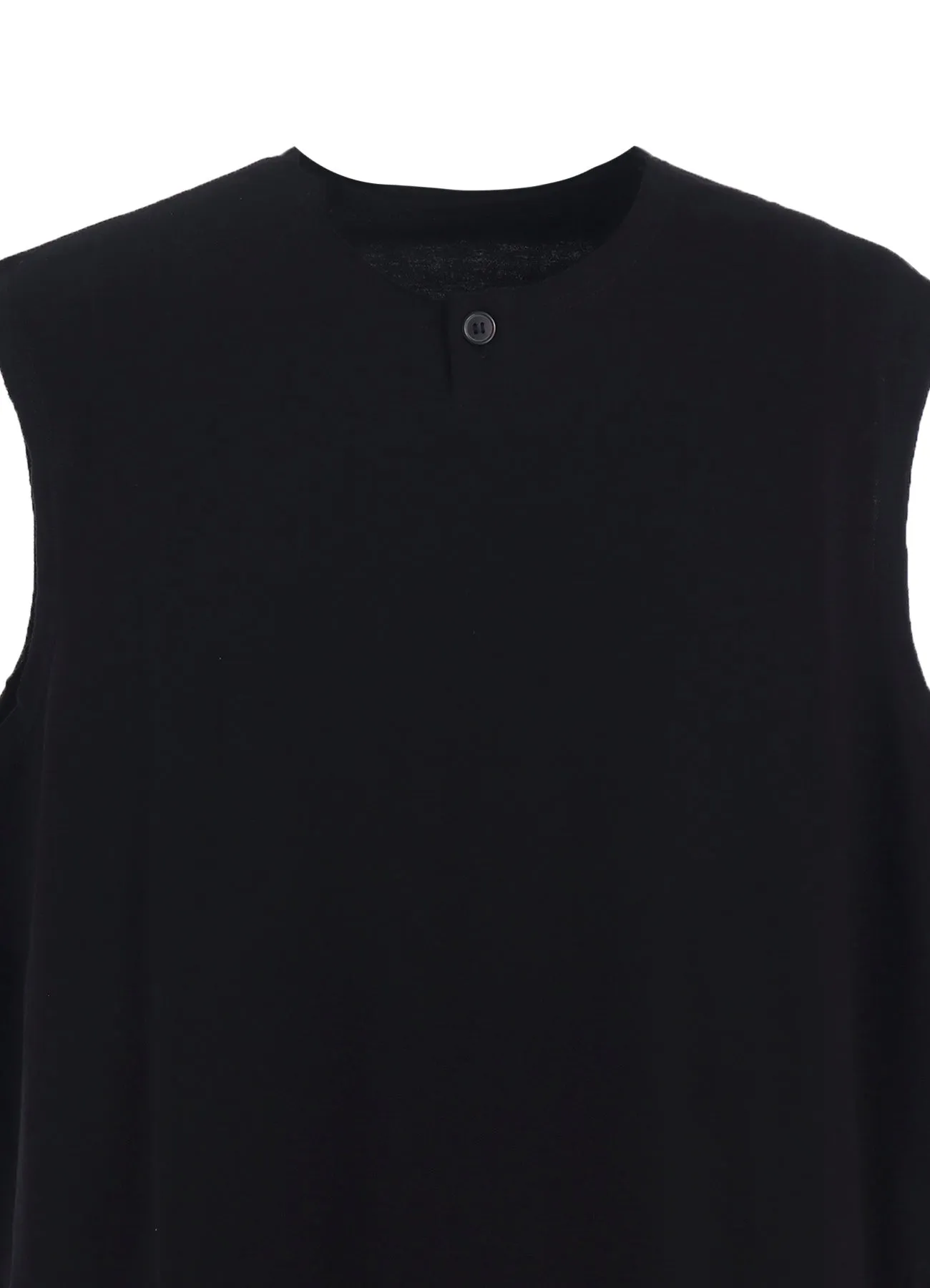 COMBED SINGLE JERSEY SINGLE BUTTON TANK TOP sold by Yohji Yamamoto product image thumbnail 5