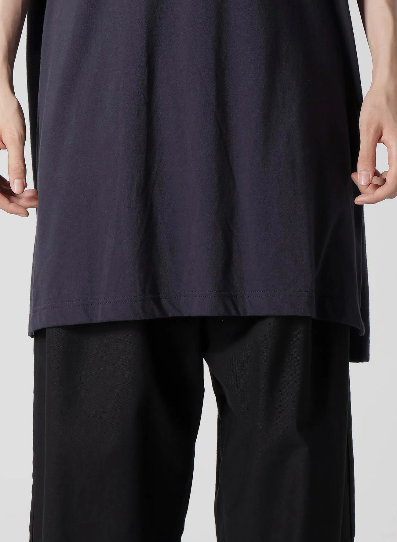 COMBED SINGLE JERSEY SINGLE BUTTON TANK TOP sold by Yohji Yamamoto product image thumbnail 4