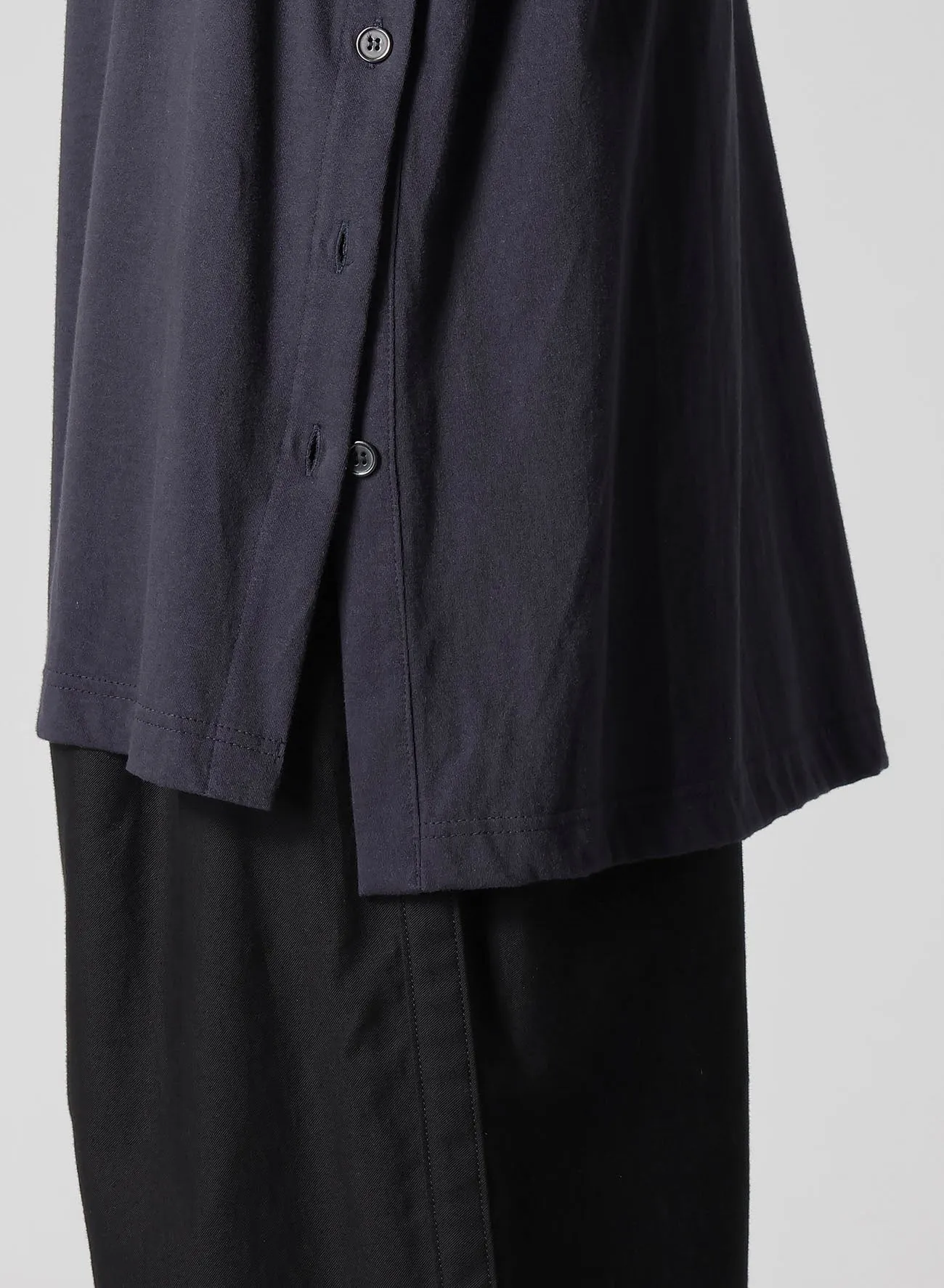 COMBED SINGLE JERSEY SINGLE BUTTON TANK TOP sold by Yohji Yamamoto product image thumbnail 5